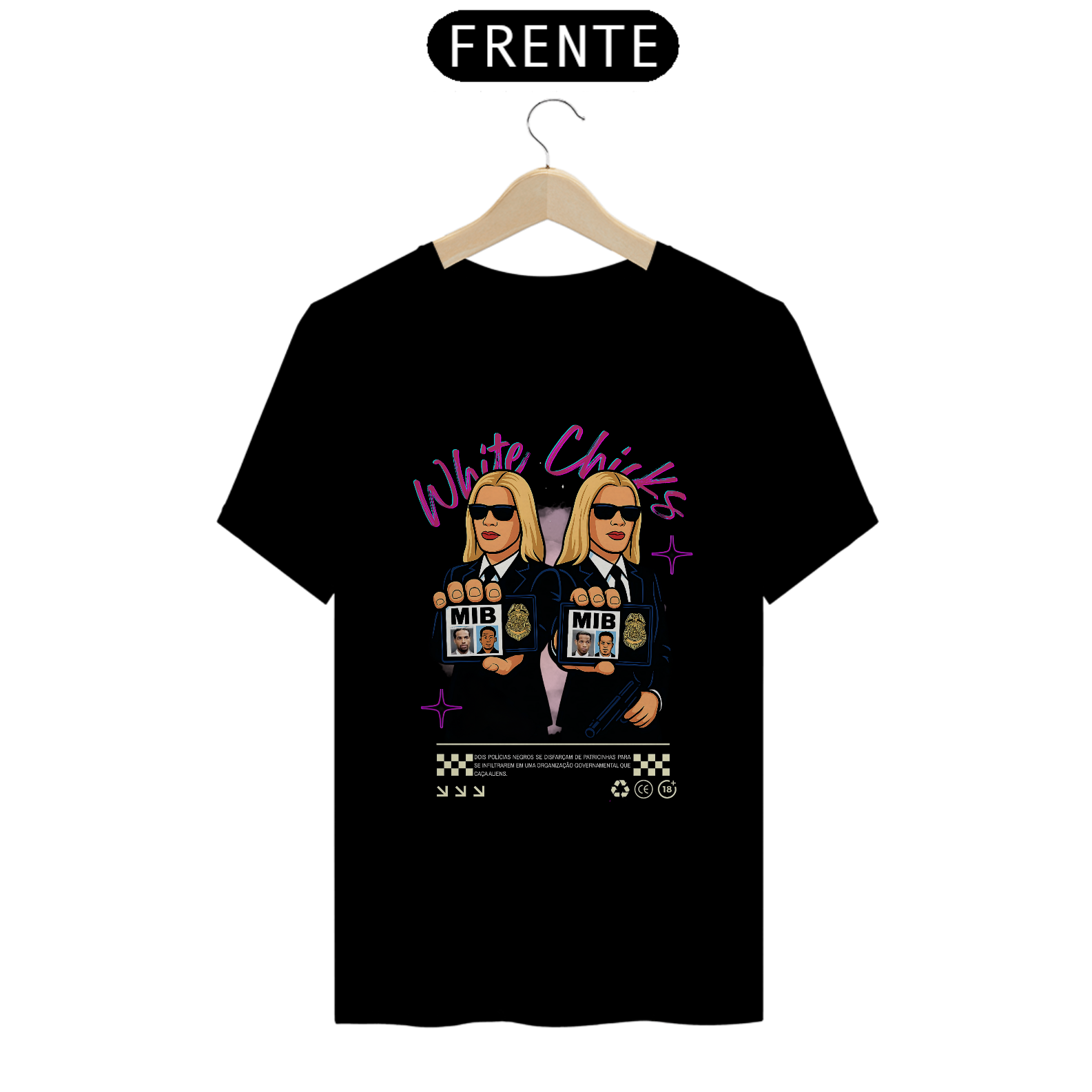 Camiseta MIB/As Branquelas