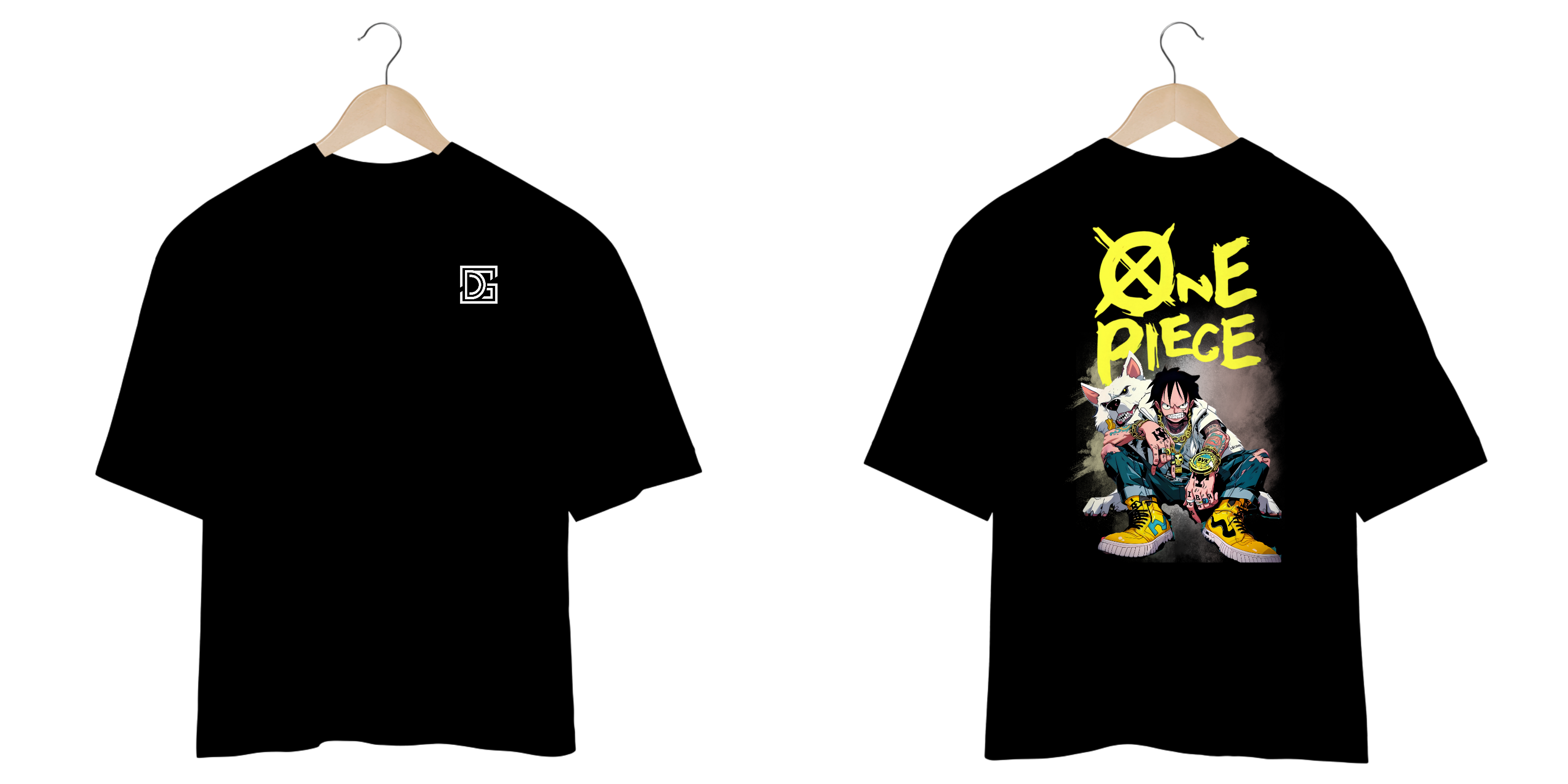 Camiseta Oversized One Piece (Luffy Street Wear)