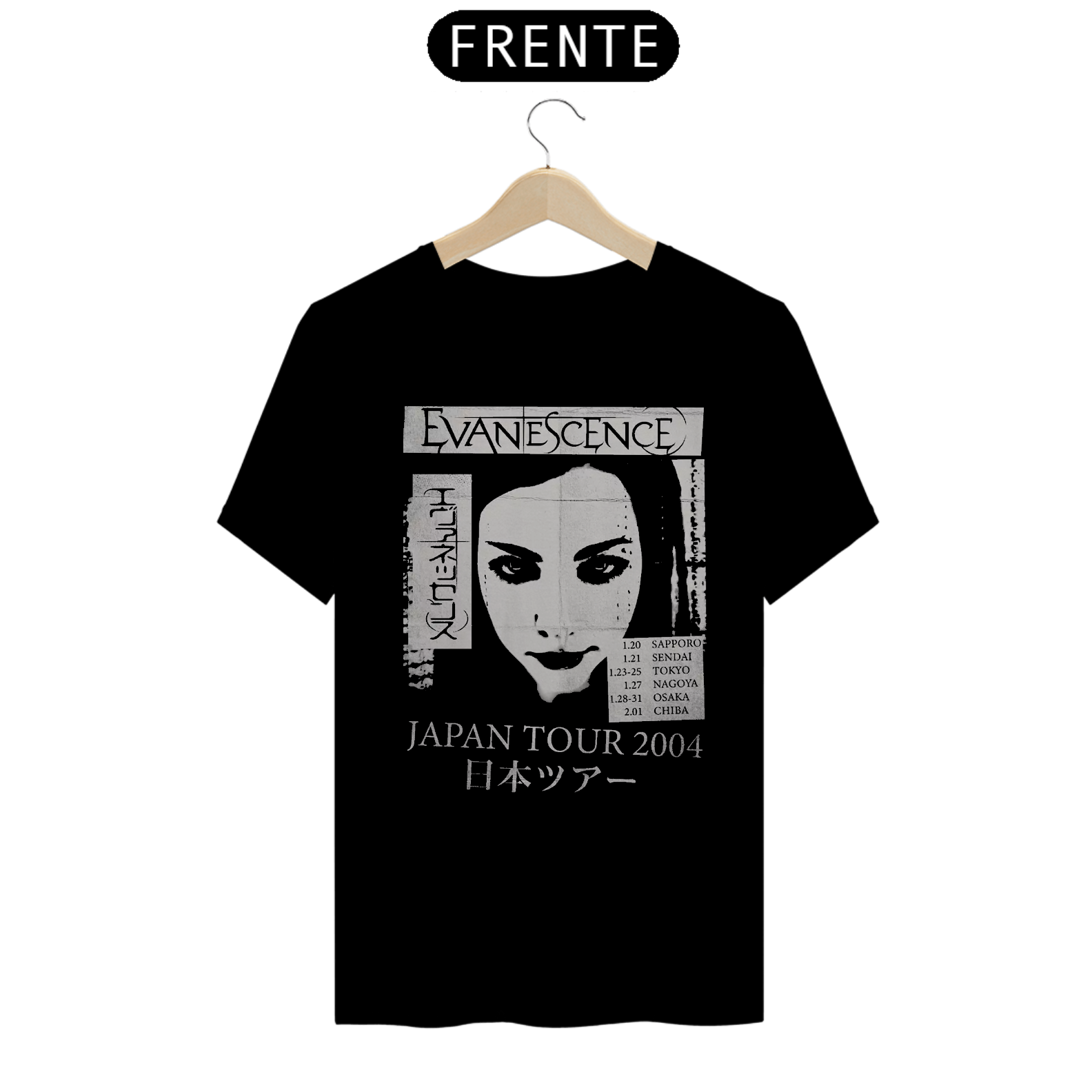 Camiseta Evanescence - Japan Tour 2004