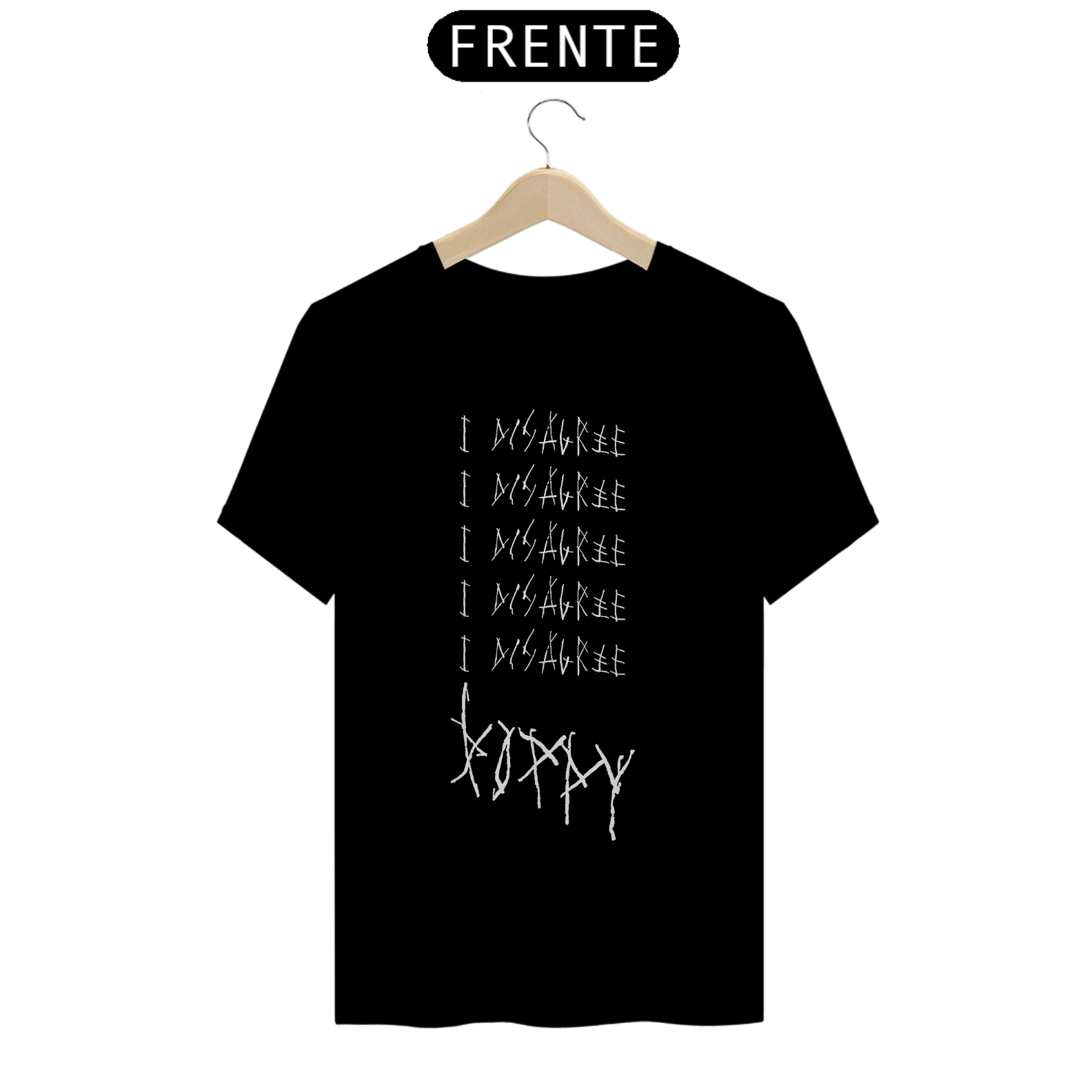 Camiseta Poppy -  I Disagree Logo Repeat