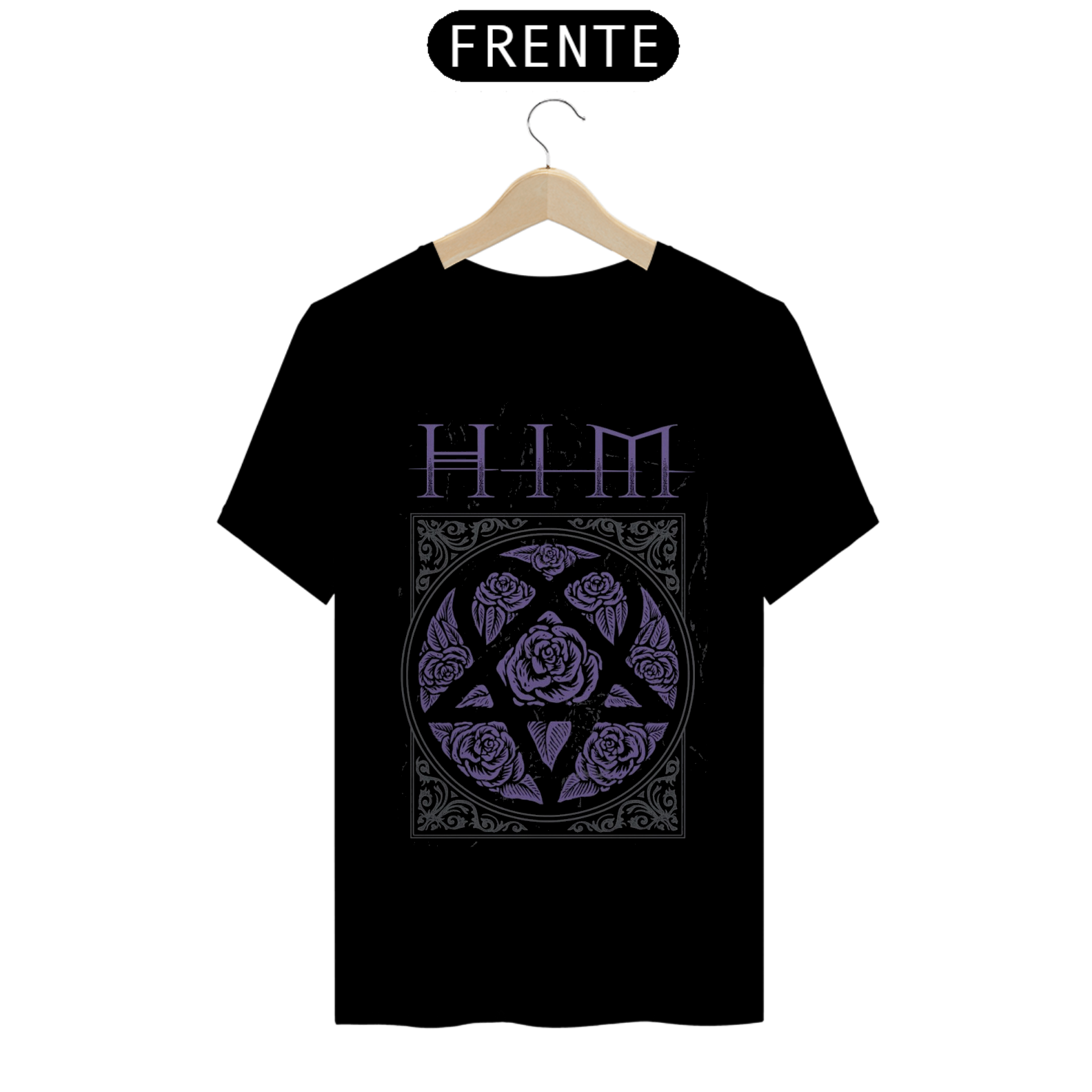 Camiseta HIM - Roses Heartagram