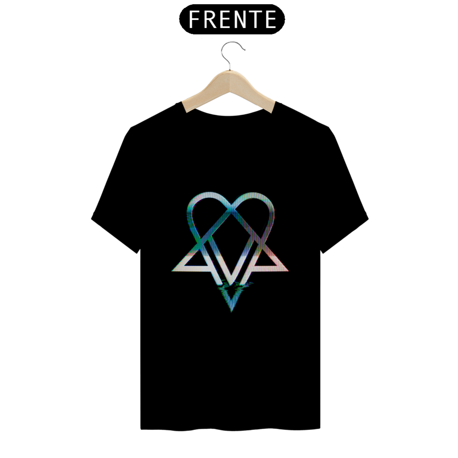 Camiseta VV (HIM) - Neon Noir Heartagram