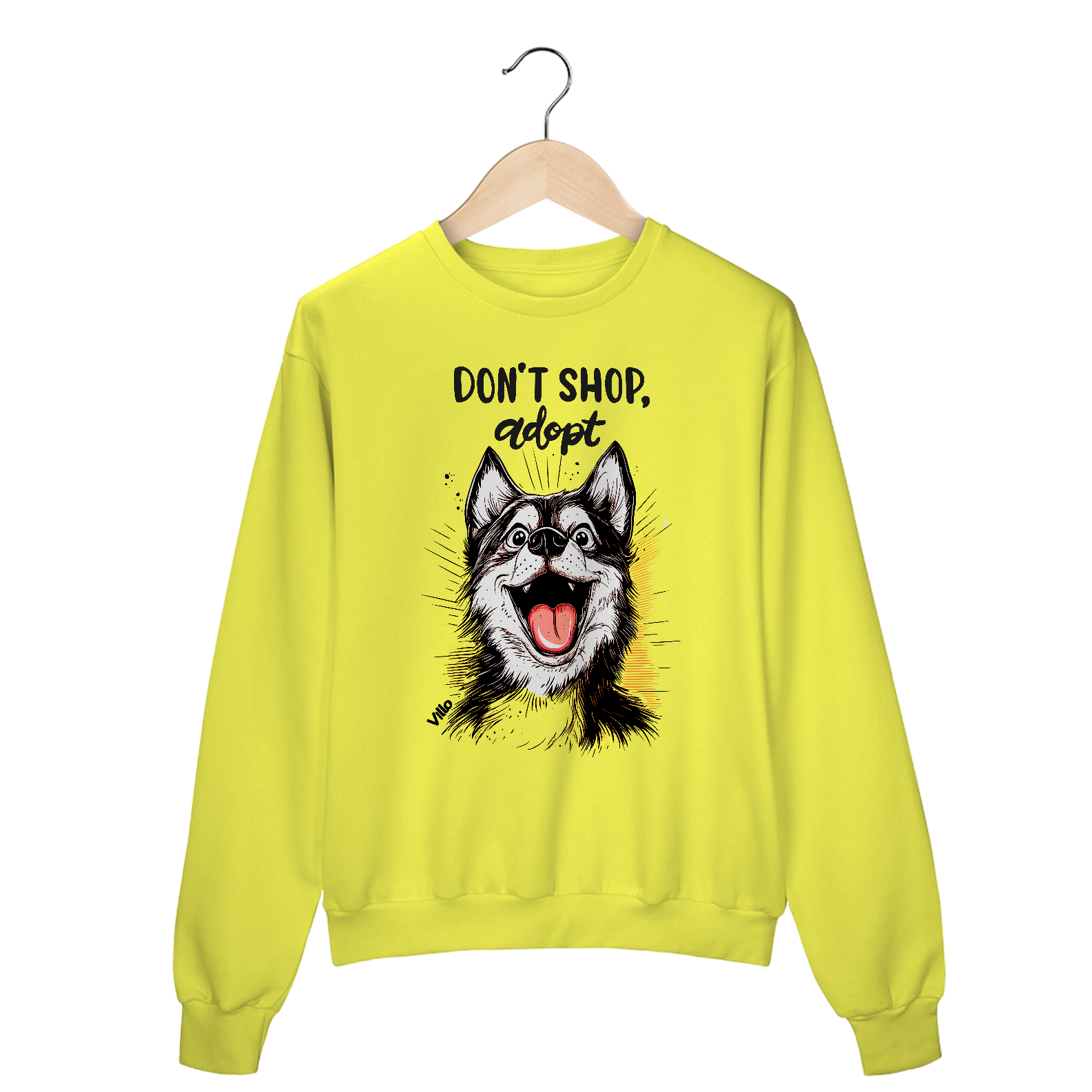 Moletom Liso Don´t shop Adopt