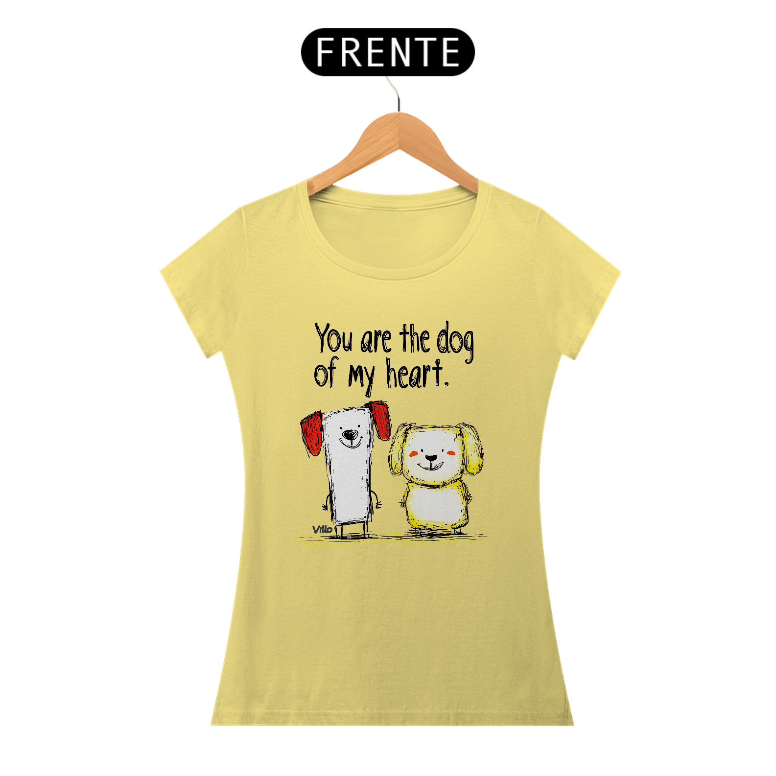 Camiseta Baby Long Estonada You are the dog of my heart