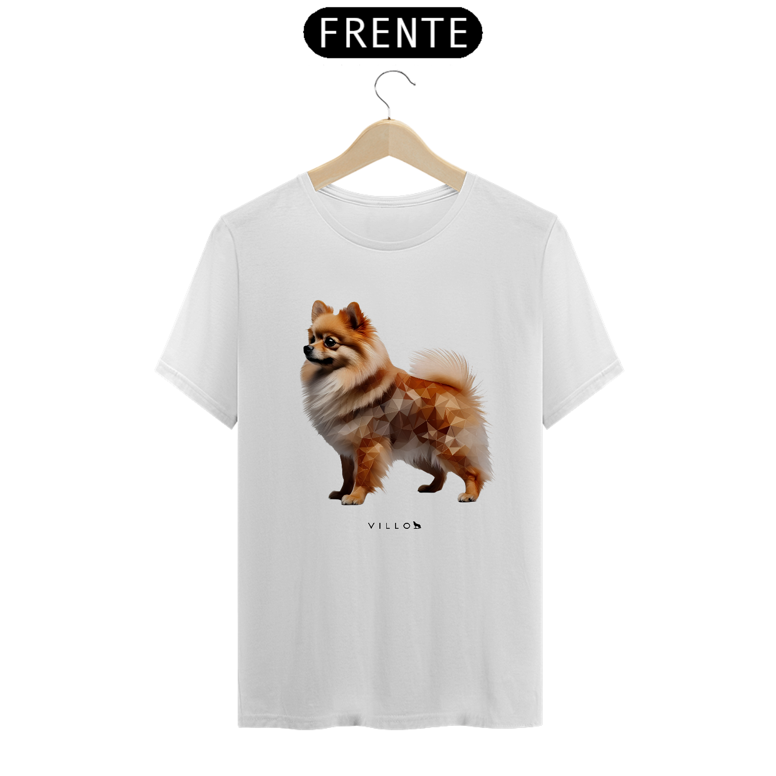 Camiseta Confort Cão da Pomerânia 