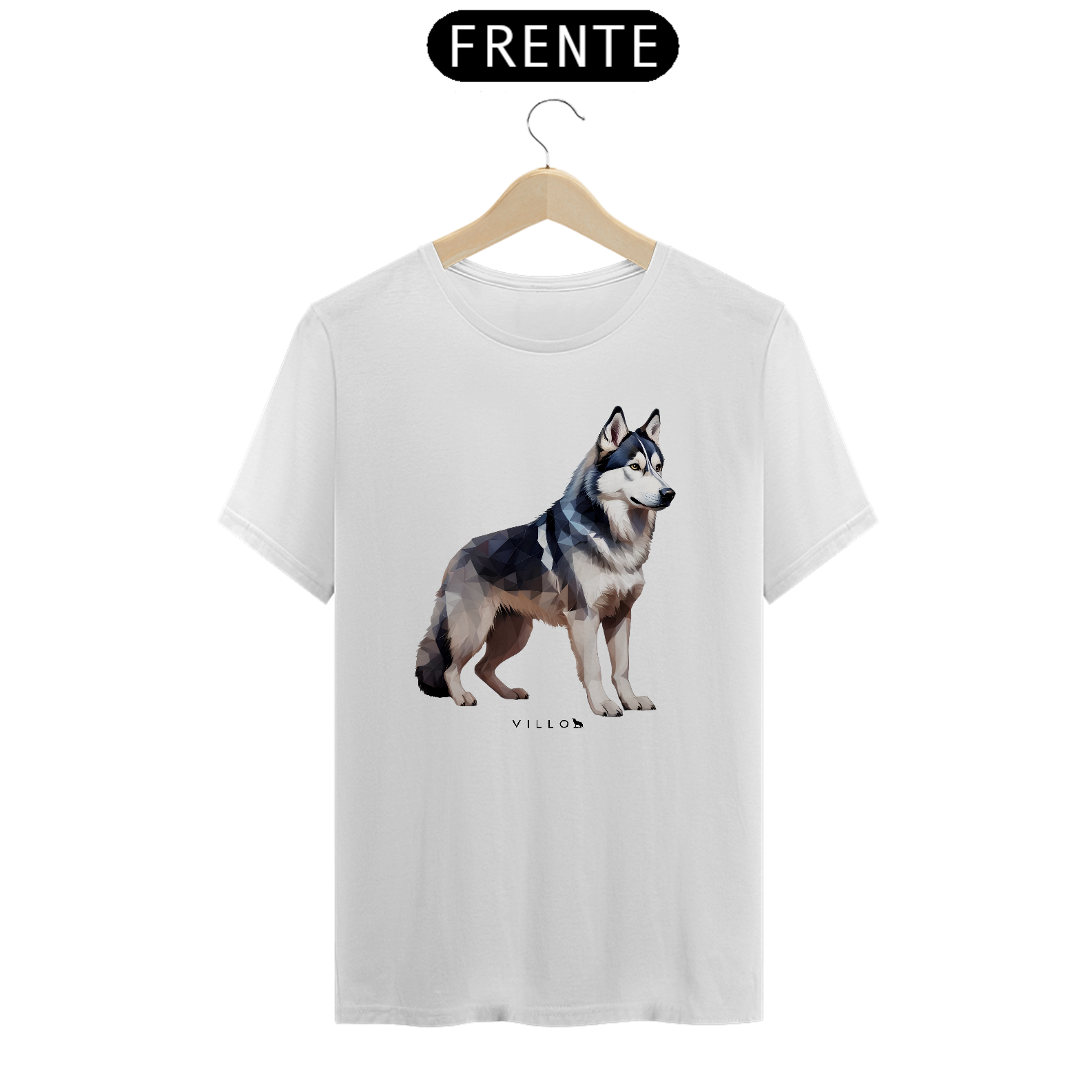 Camiseta Confort Husky Siberiano 