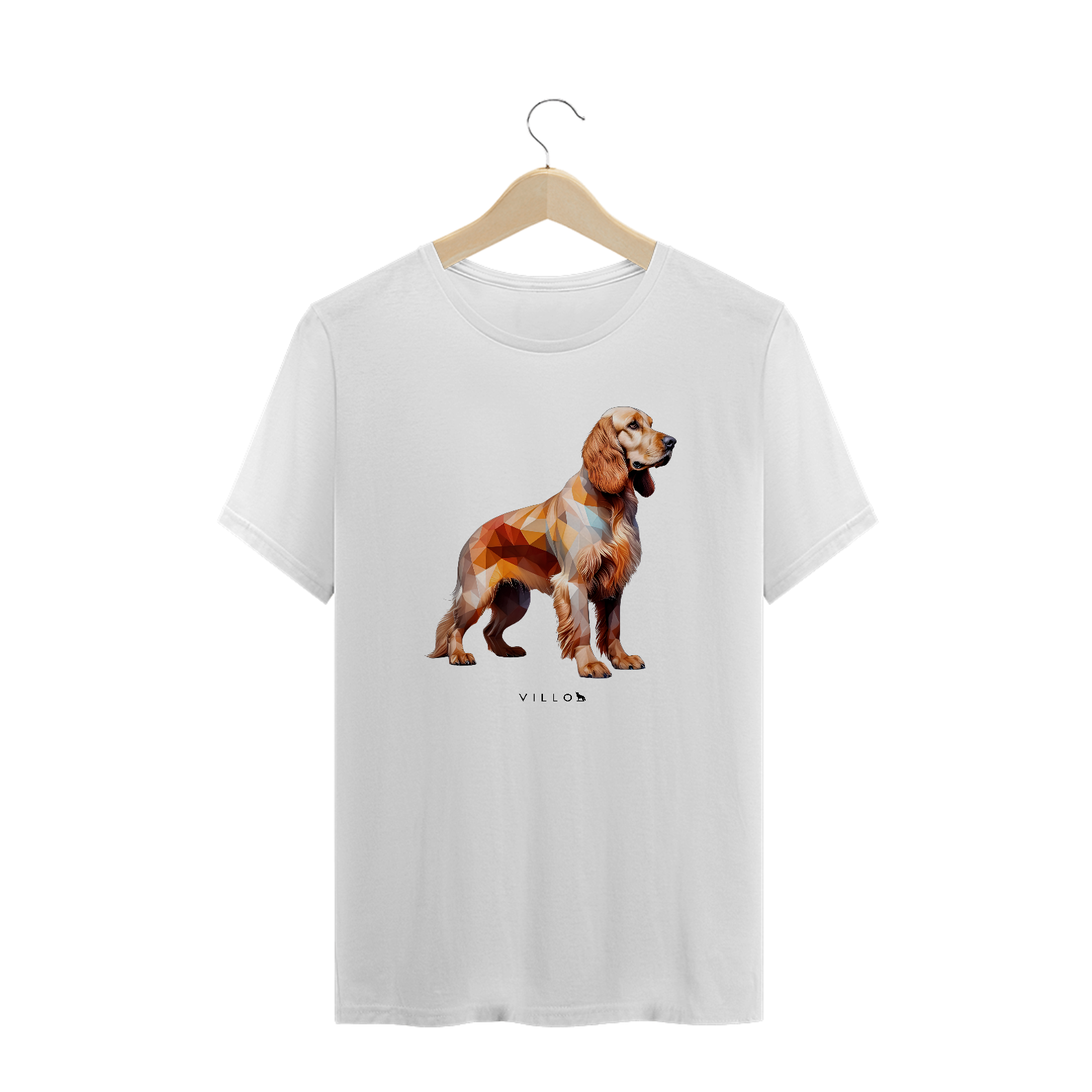 Camiseta Confort Cocker Spaniel Inglês Plus Size