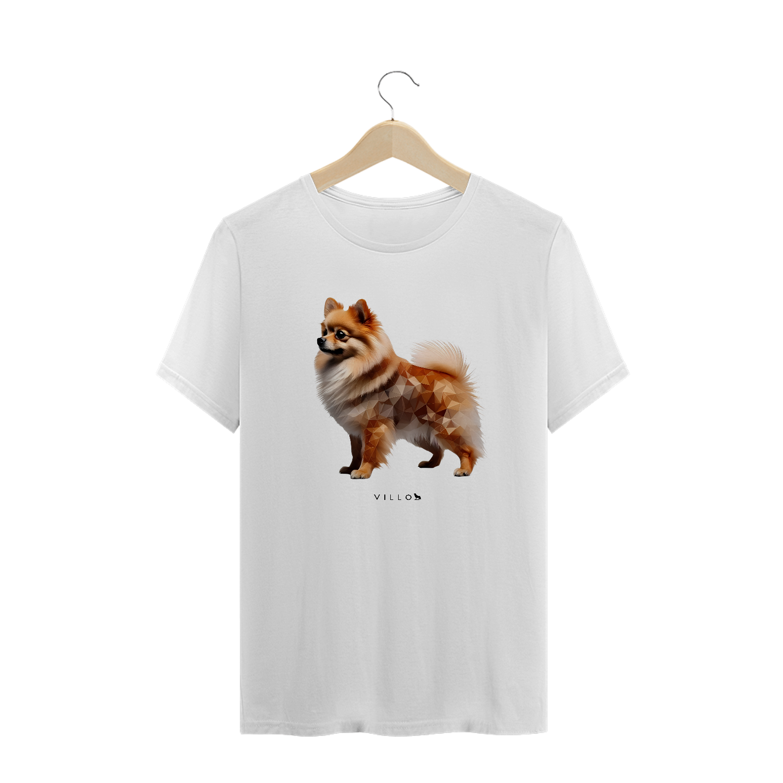 Camiseta Confort Cão da Pomerânia Plus Size
