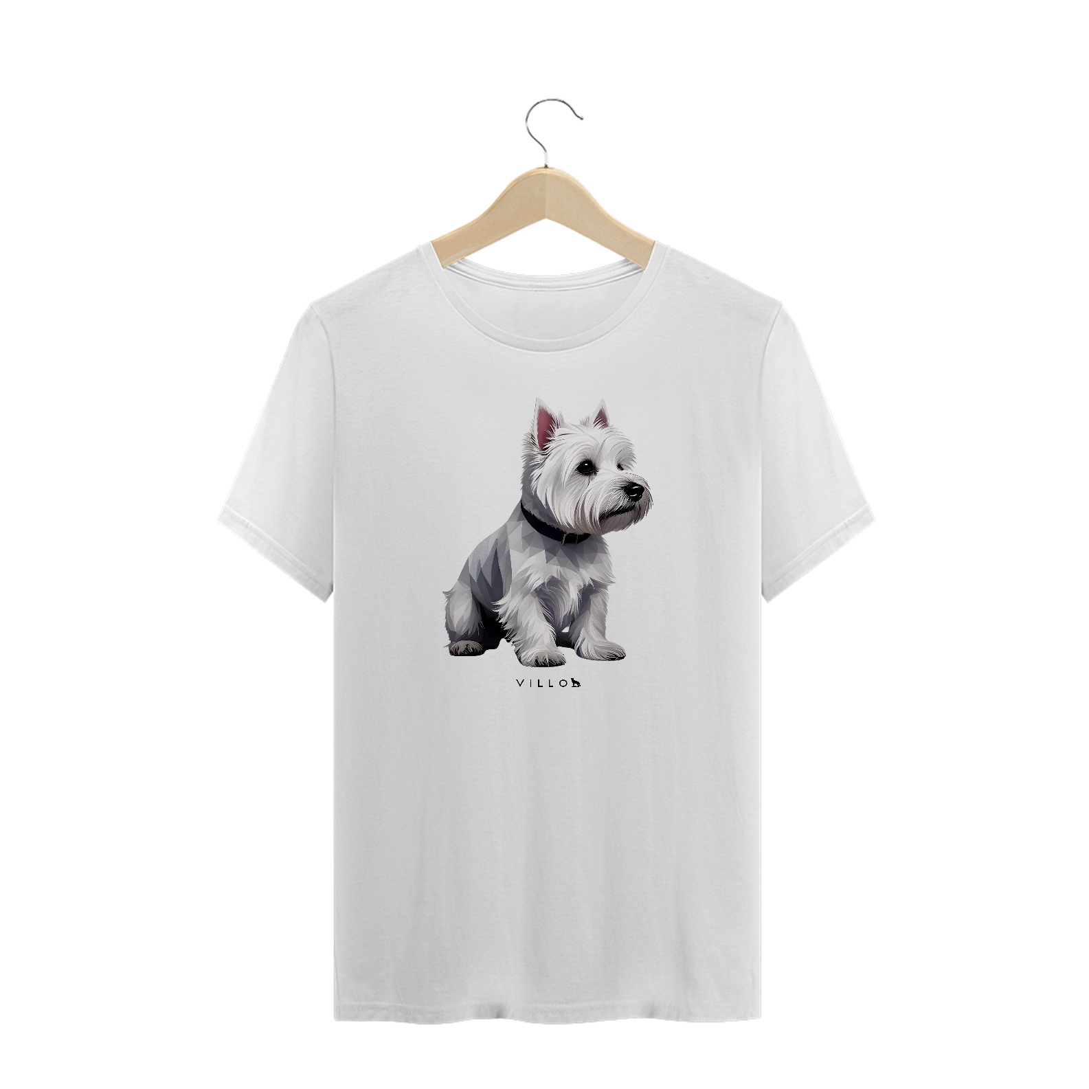Camiseta Confort West Highland White Terrier Plus Size
