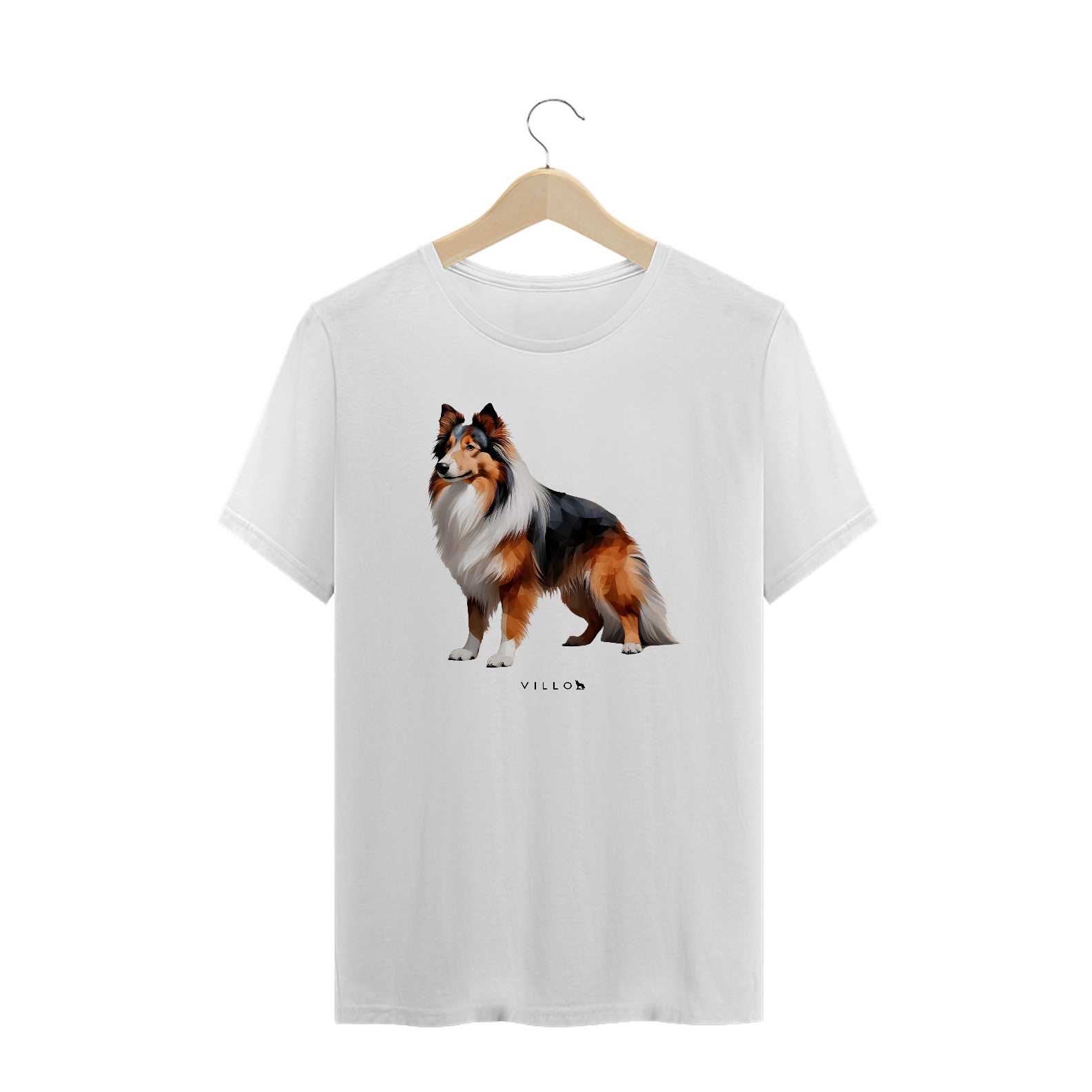 Camiseta Confort Pastor Shetland Pug Plus Size