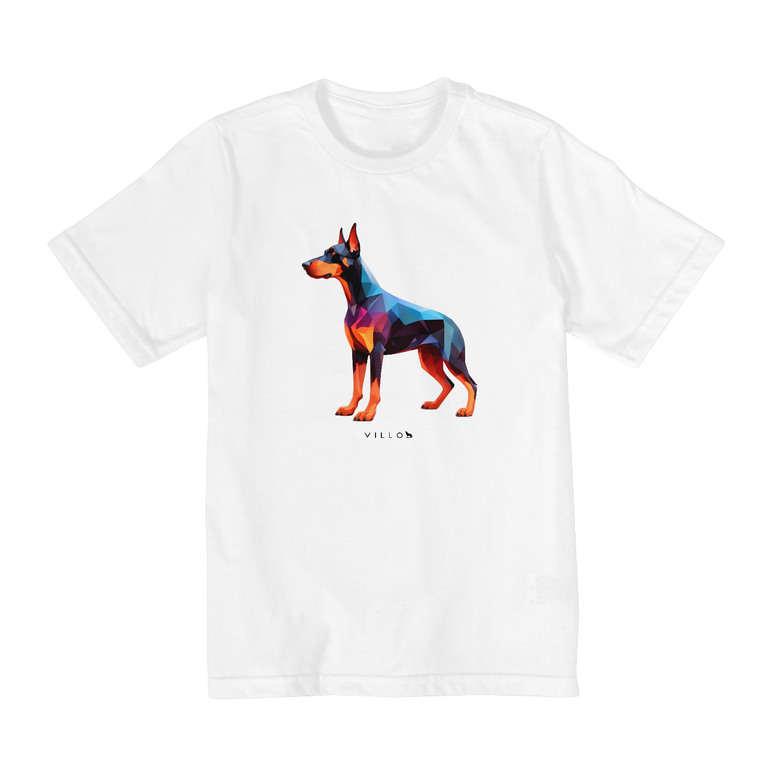 Camiseta Infantil Confort - De 2 a 8 anos Dobermann