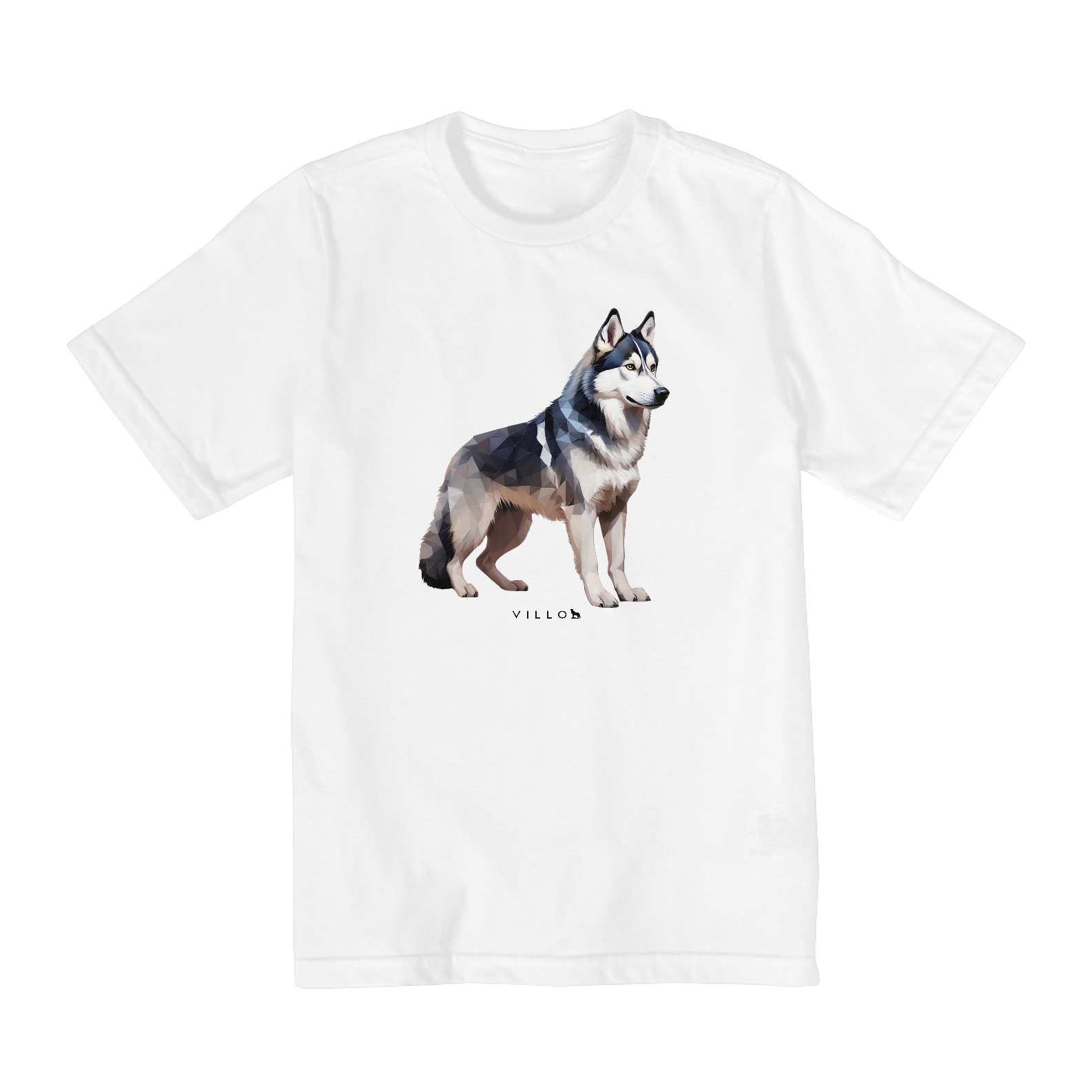 Camiseta Infantil Confort - De 2 a 8 anos Husky Siberiano