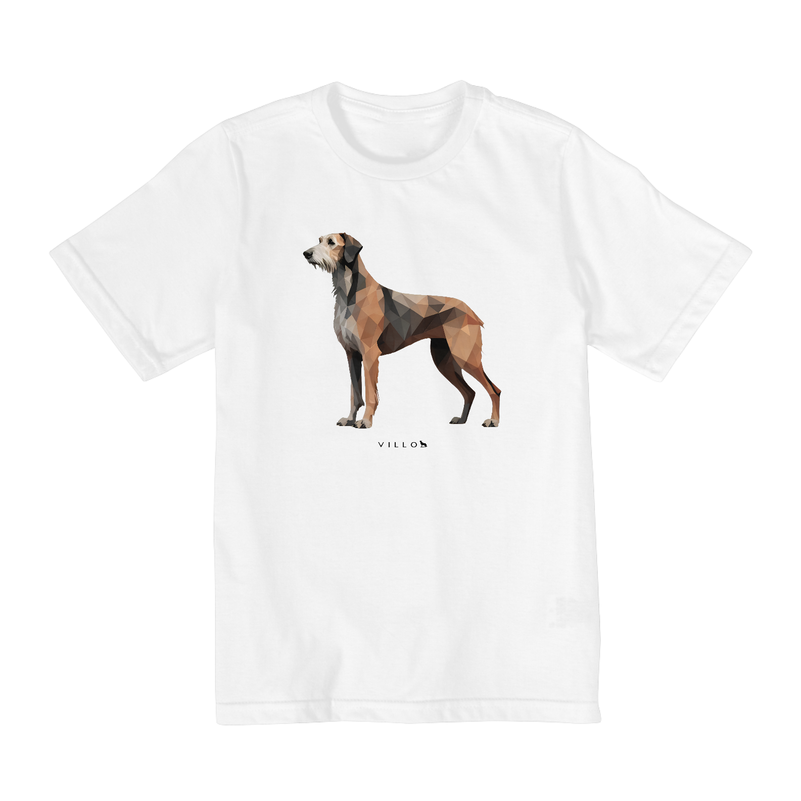 Camiseta Infantil Confort - De 2 a 8 anos Lébrel Irlandês