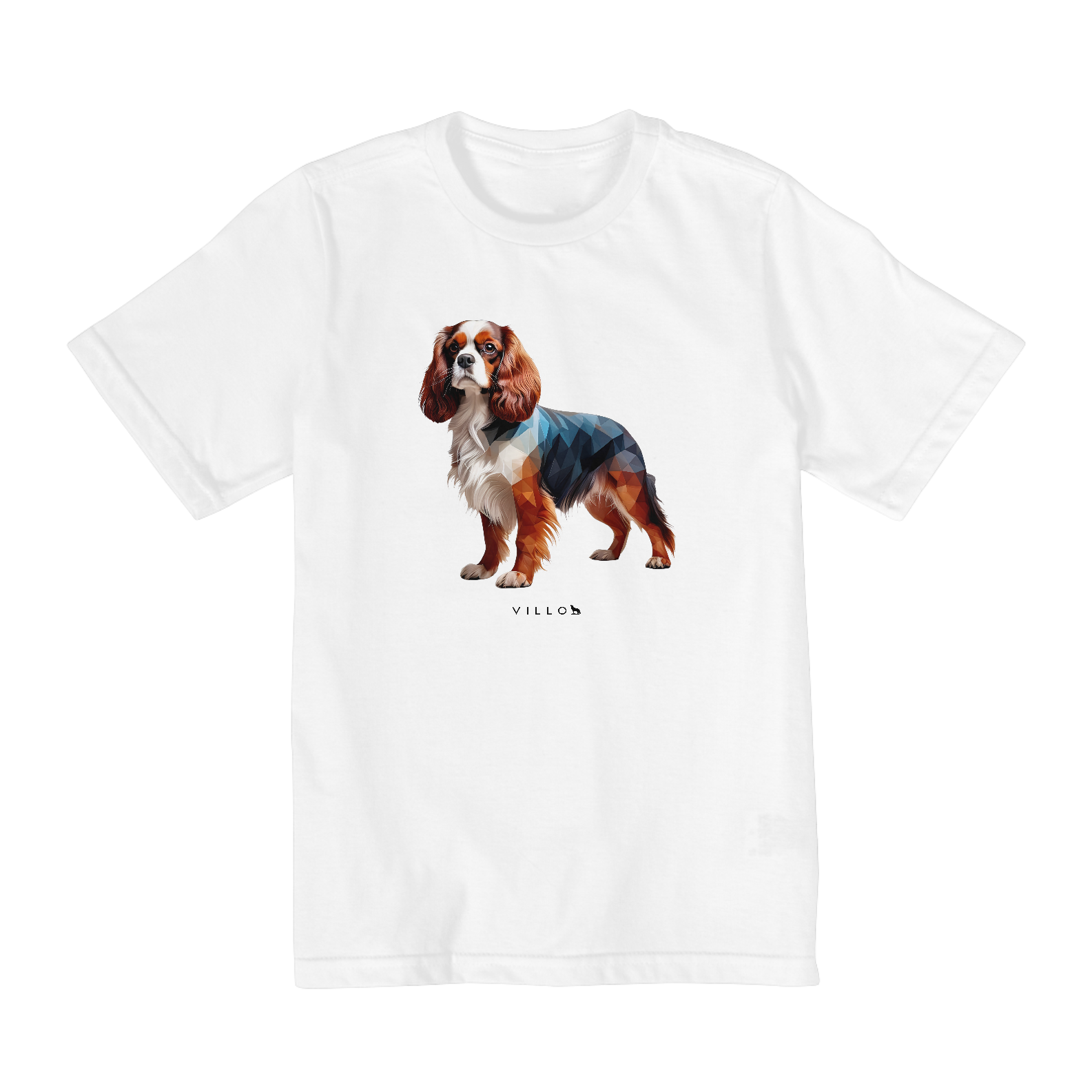 Camiseta Infantil Confort - De 2 a 8 anos Cavalier King Charles