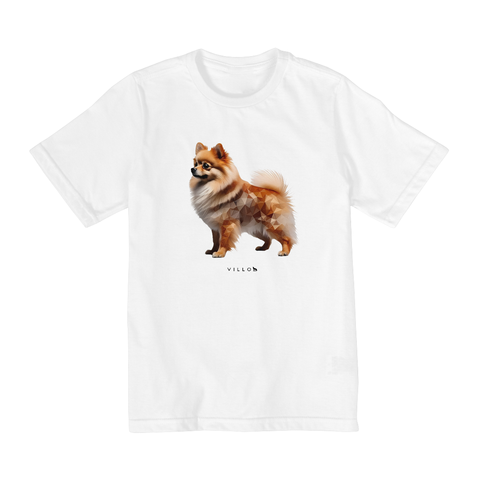 Camiseta Infantil Confort - De 2 a 8 anos Cão da Pomerânia
