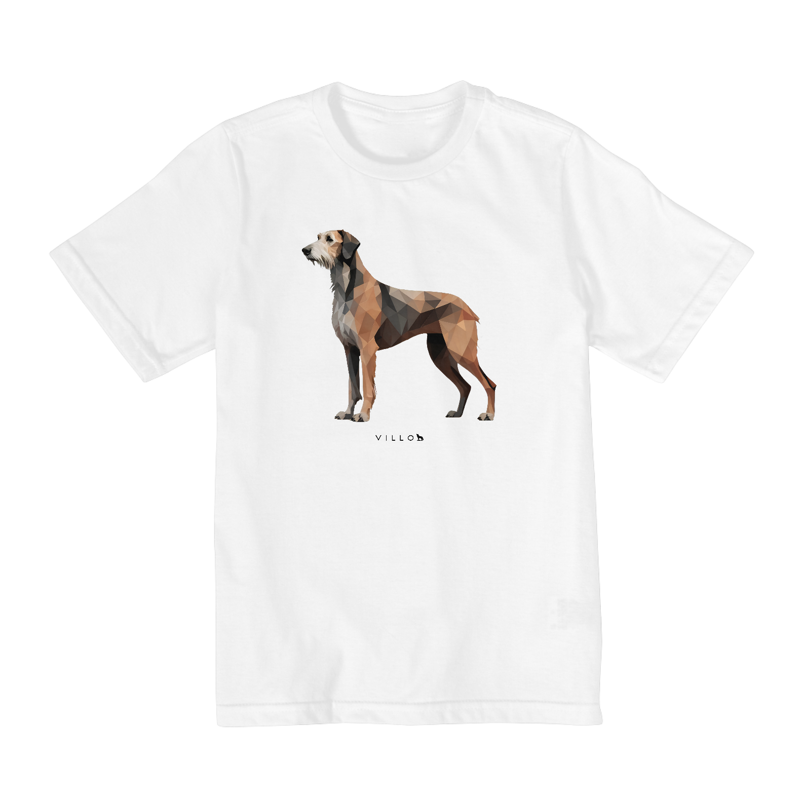 Camiseta Infantil Confort - De 10 a 14 anos Lébrel Irlandês