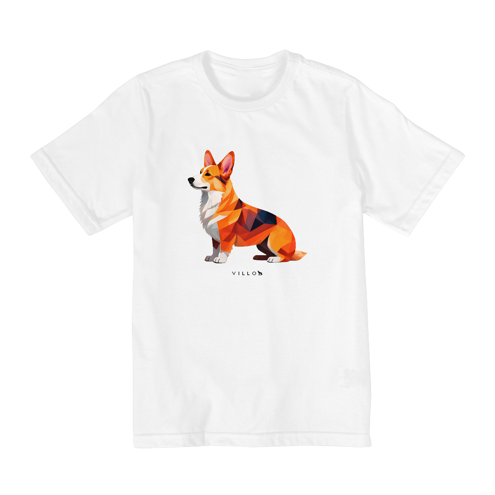 Camiseta Infantil Confort - De 10 a 14 anos Corgi Pembroke