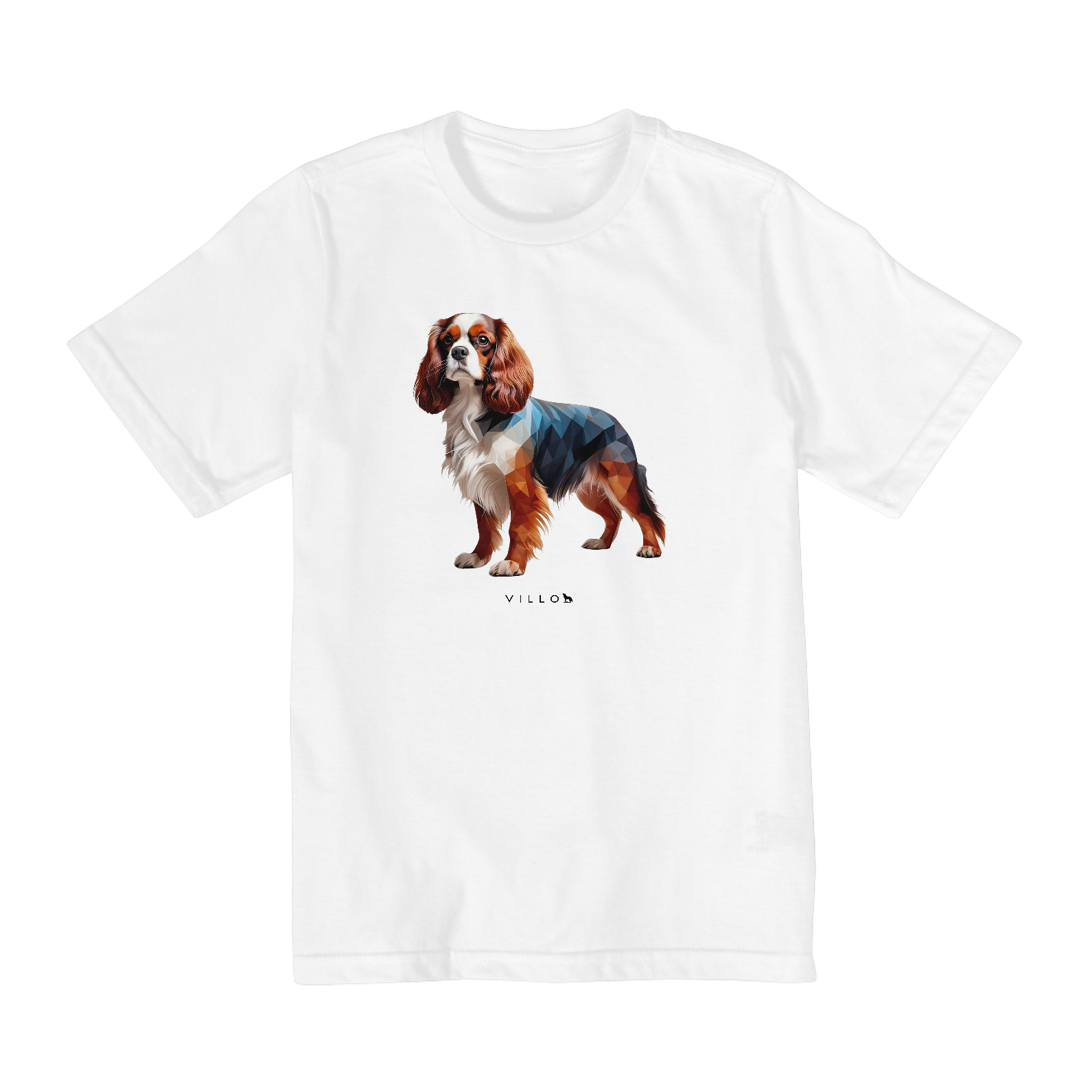 Camiseta Infantil Confort - De 10 a 14 anos Cavalier King Charles Spaniel