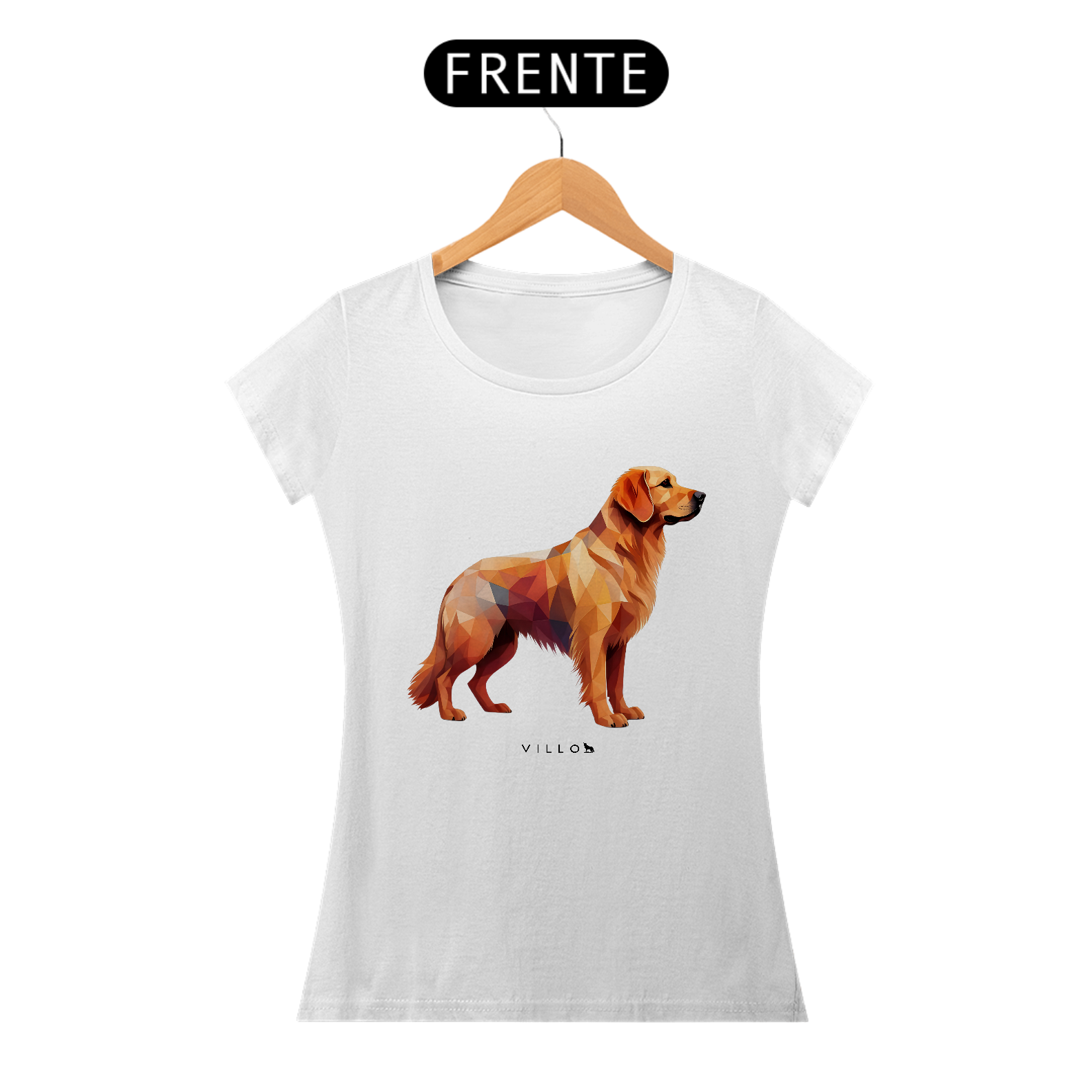 Camiseta Baby Long Confort Golden Retriever