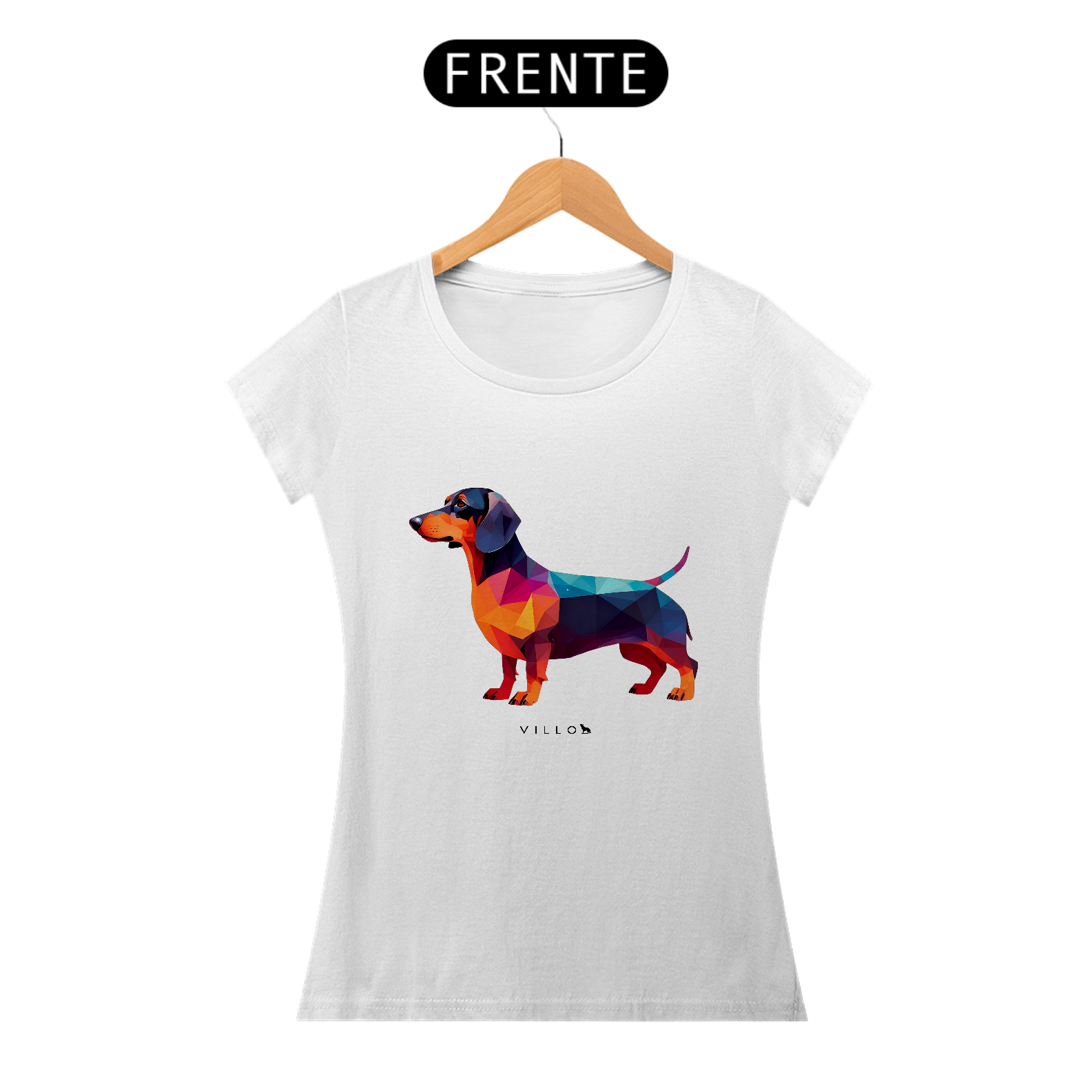 Camiseta Baby Long Confort Dachshund