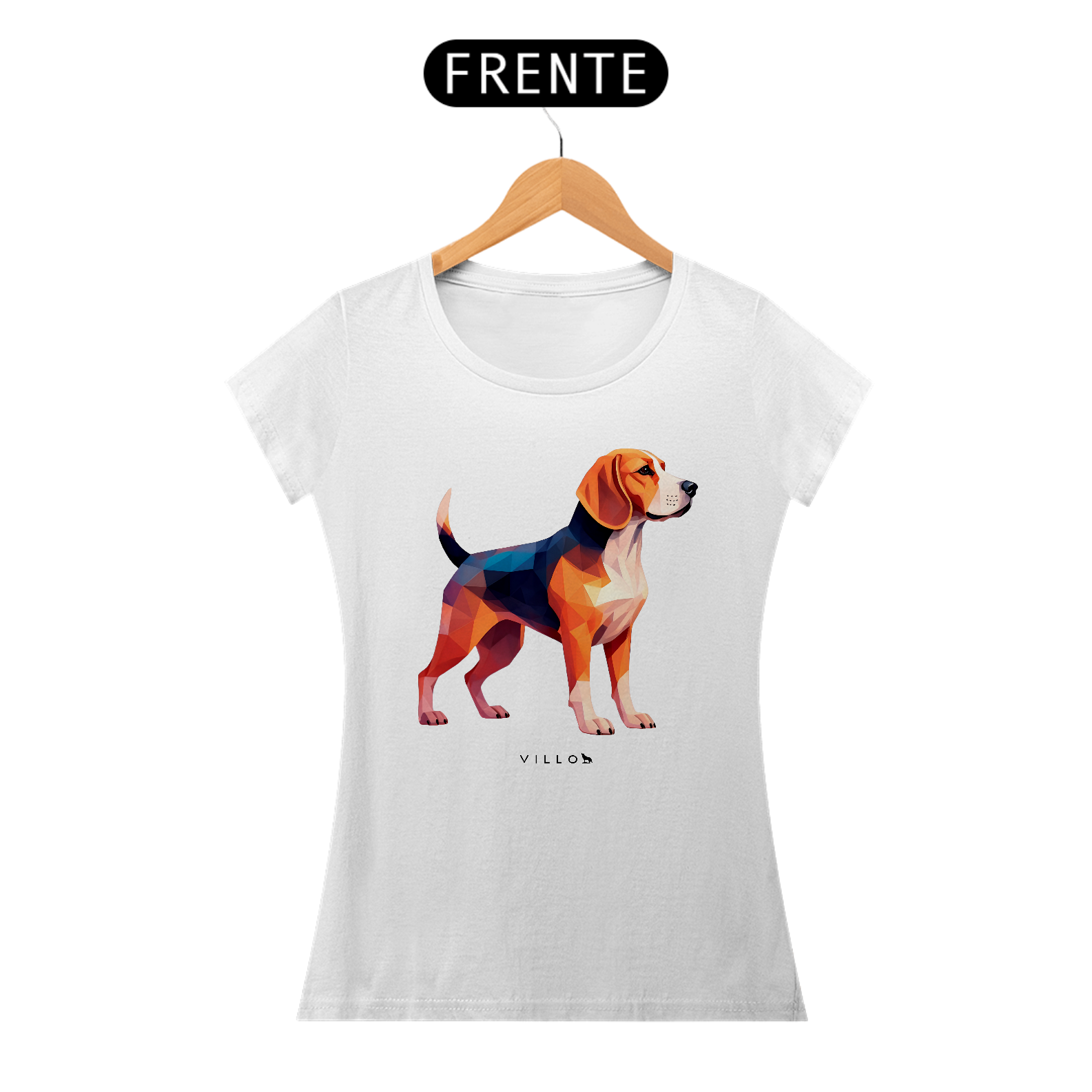  Camiseta Baby Long Confort Beagle
