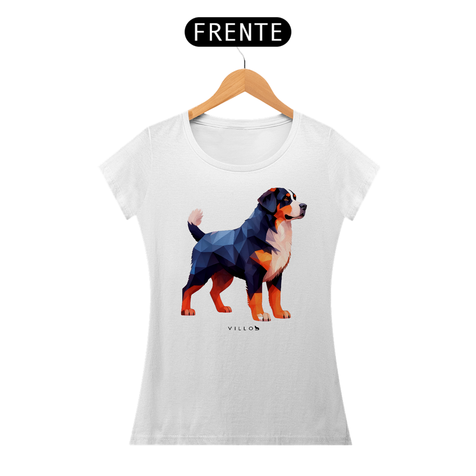 Camiseta Baby Long Confort Bernese (Boiadeiro de Berna)