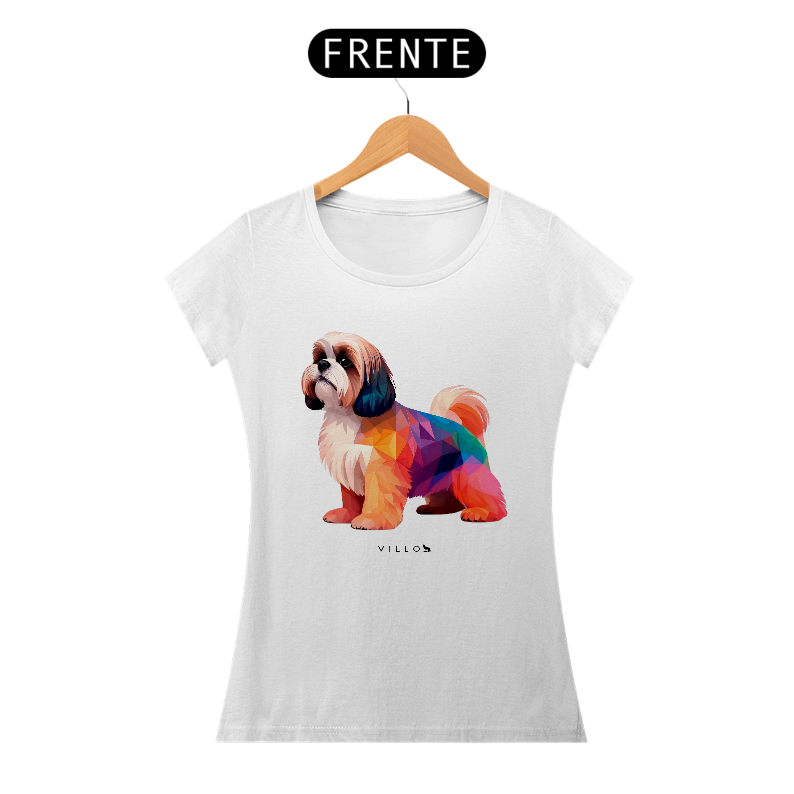 Camiseta Baby Long Confort Shih Tzu