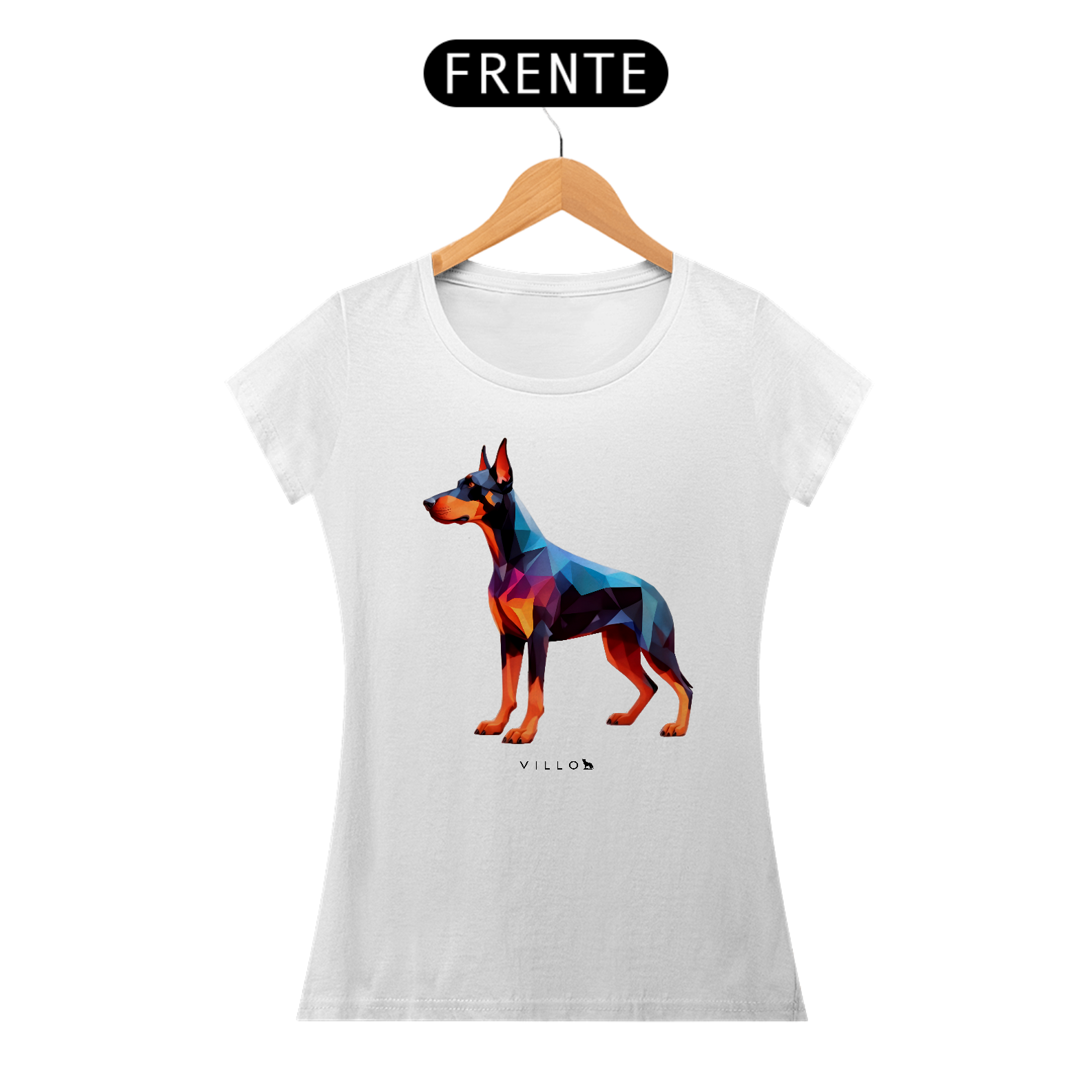Camiseta Baby Long Confort Dobermann