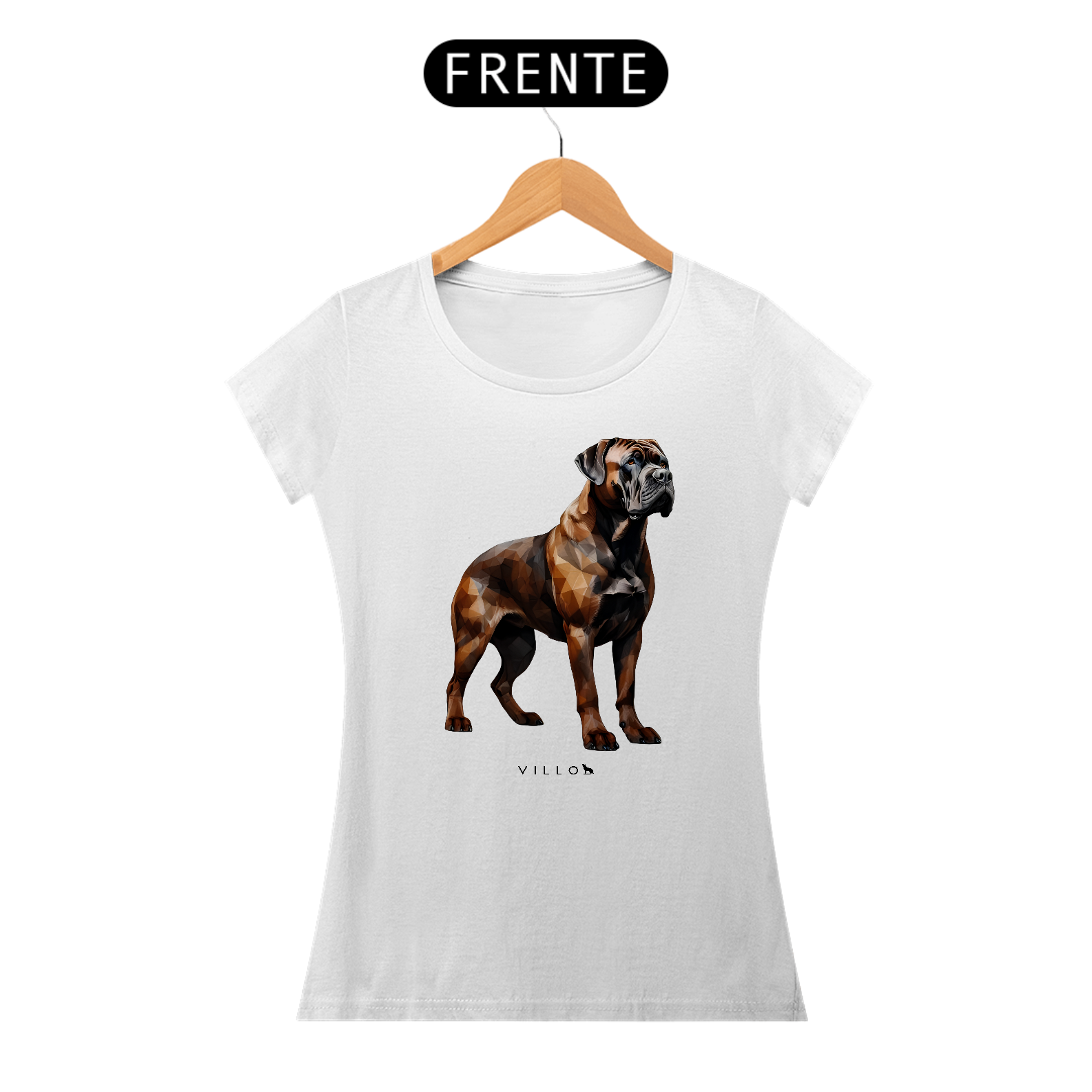 Camiseta Baby Long Confort Mastim Fila Brasileiro