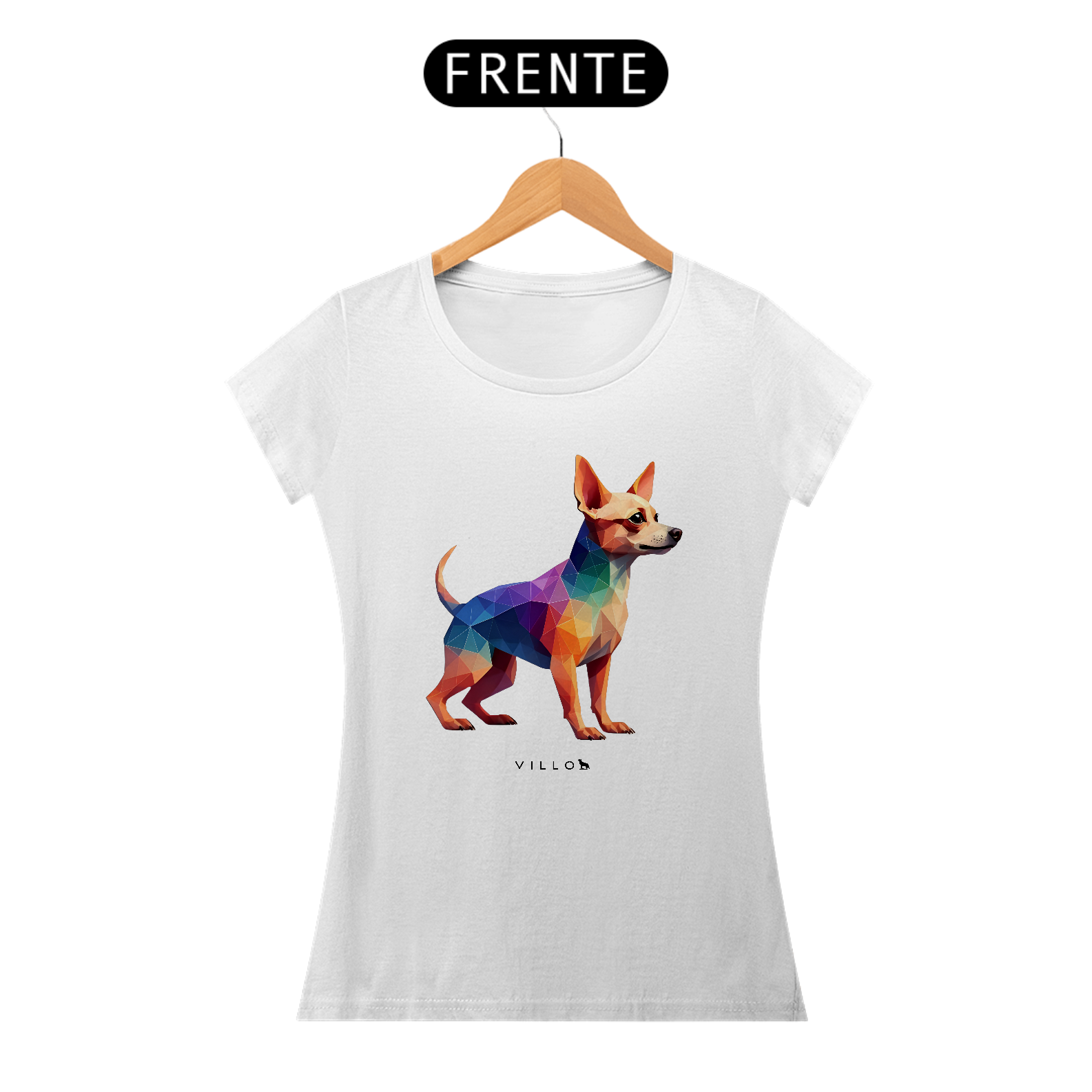 Camiseta Baby Long Confort Chihuahua