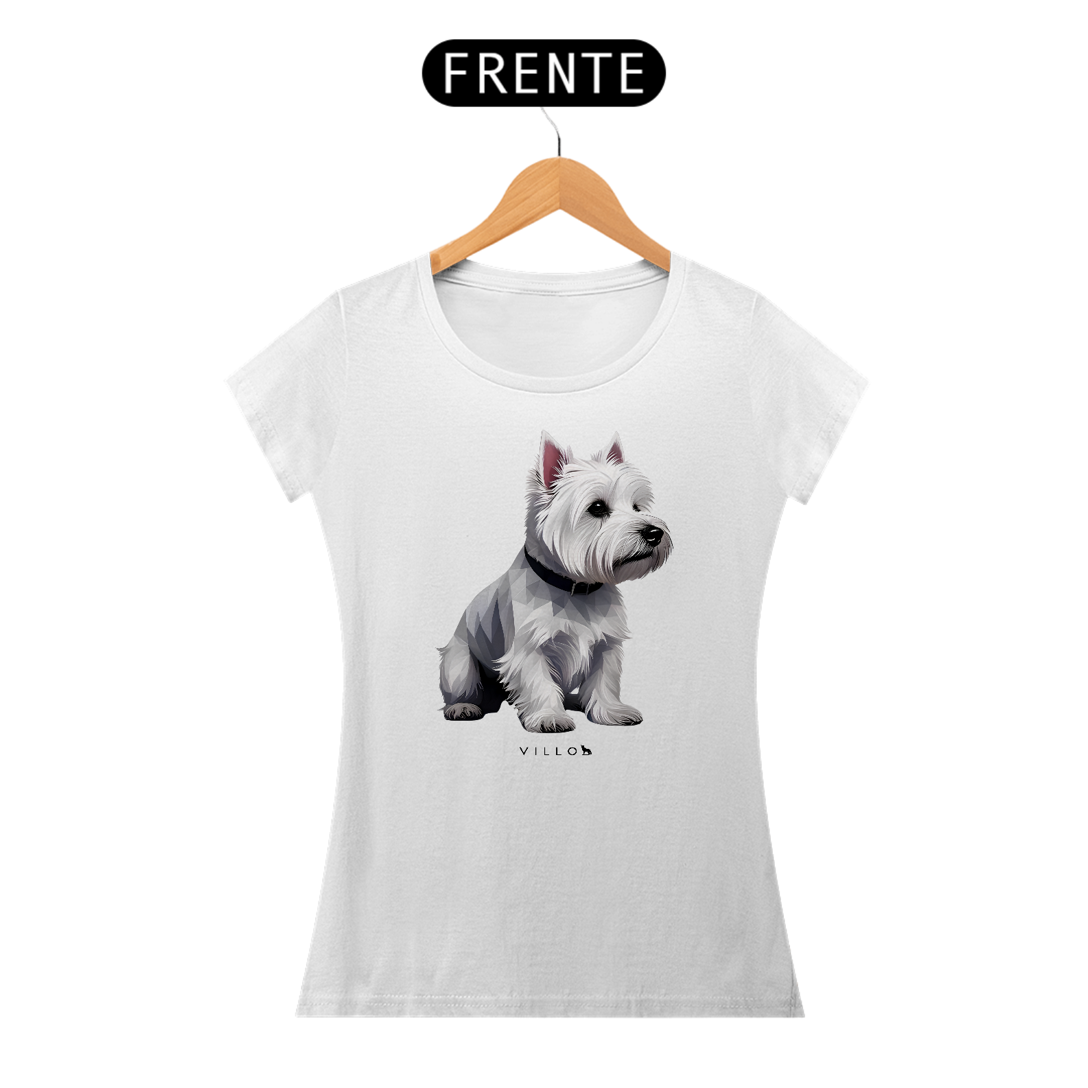 Camiseta Baby Long Confort West Highland White Terrier