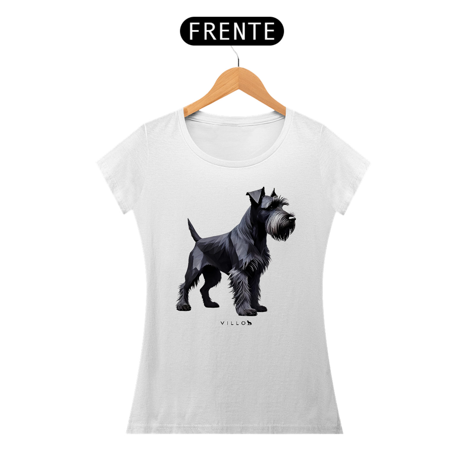 Camiseta Baby Long Confort Schnauzer