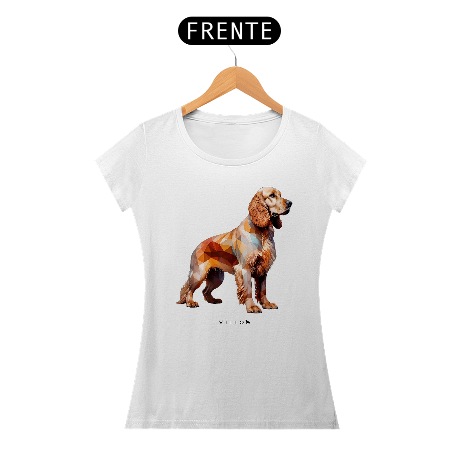Camiseta Baby Long Confort Cocker Spaniel Inglês