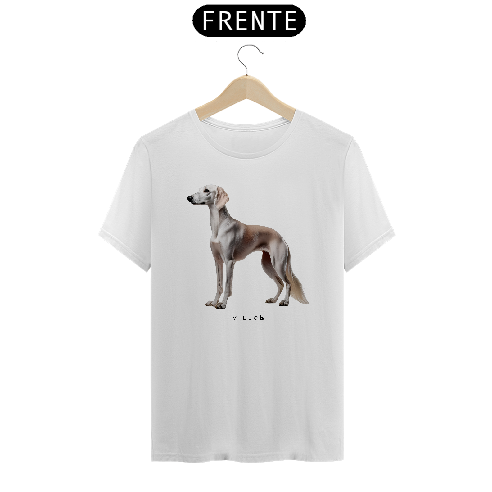 Camiseta Confort Saluki pelo curto