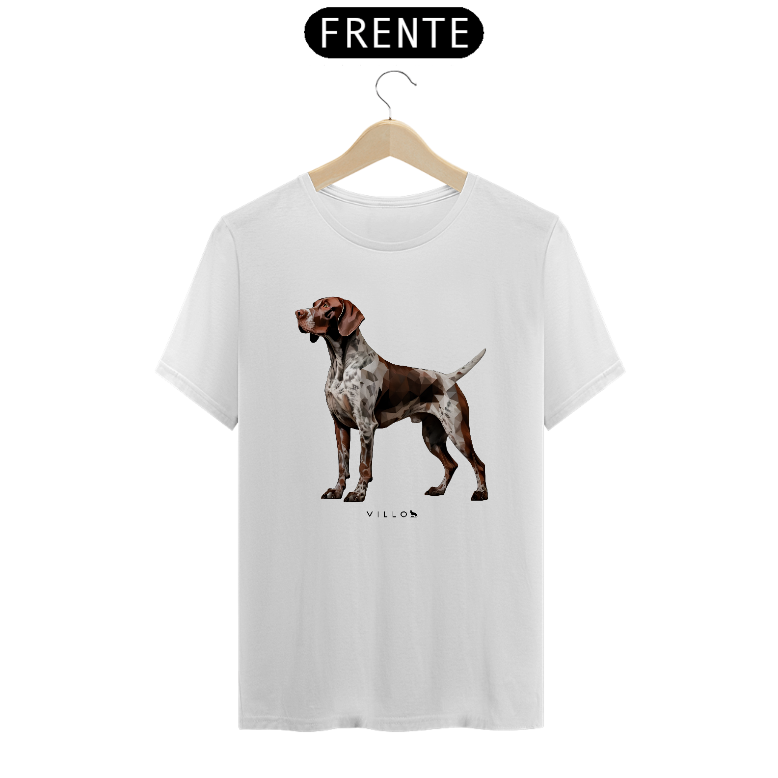 Camiseta Confort Braco Alemão de pelo curto