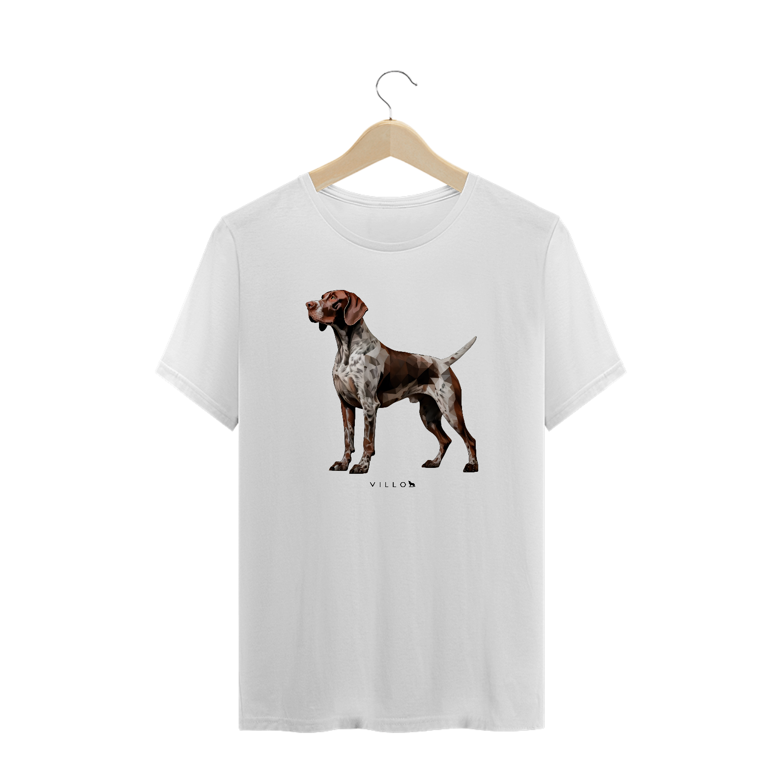 Camiseta Confort Braco Alemão de pelo curto Plus Size