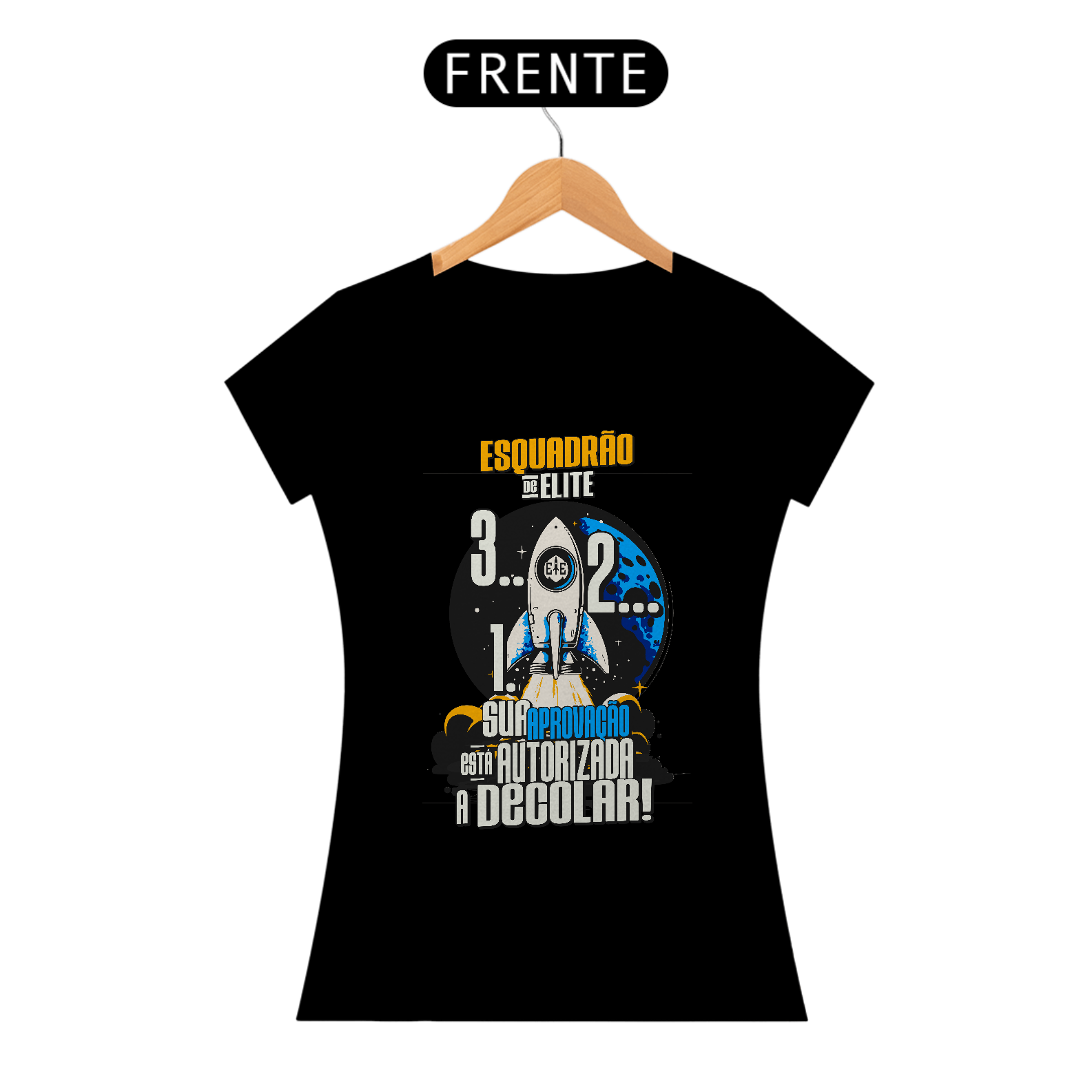 Camiseta Esquadrão baby look - Foguete