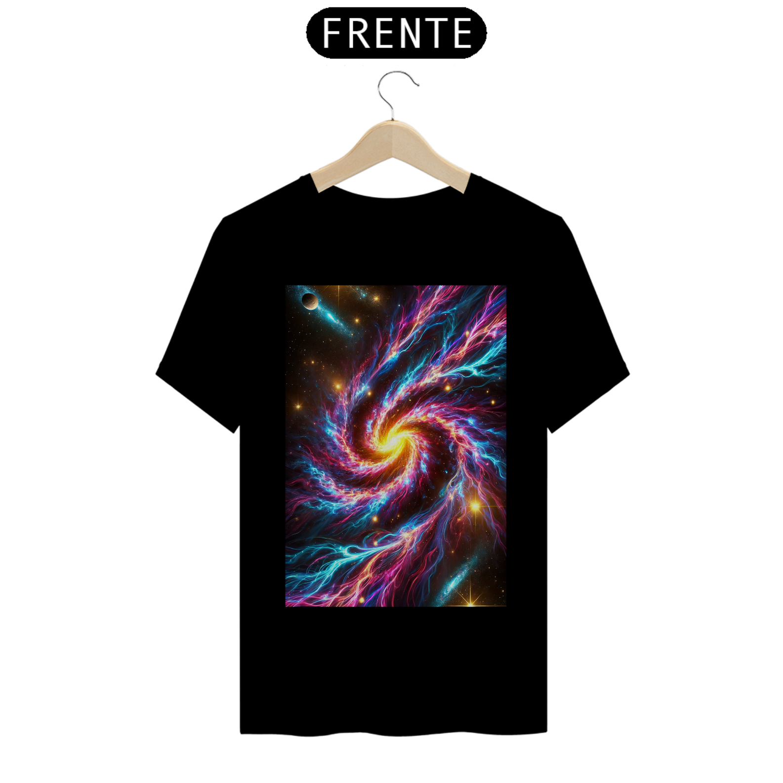 Camiseta Básica unissex em Algodão estampa Universo - #24051