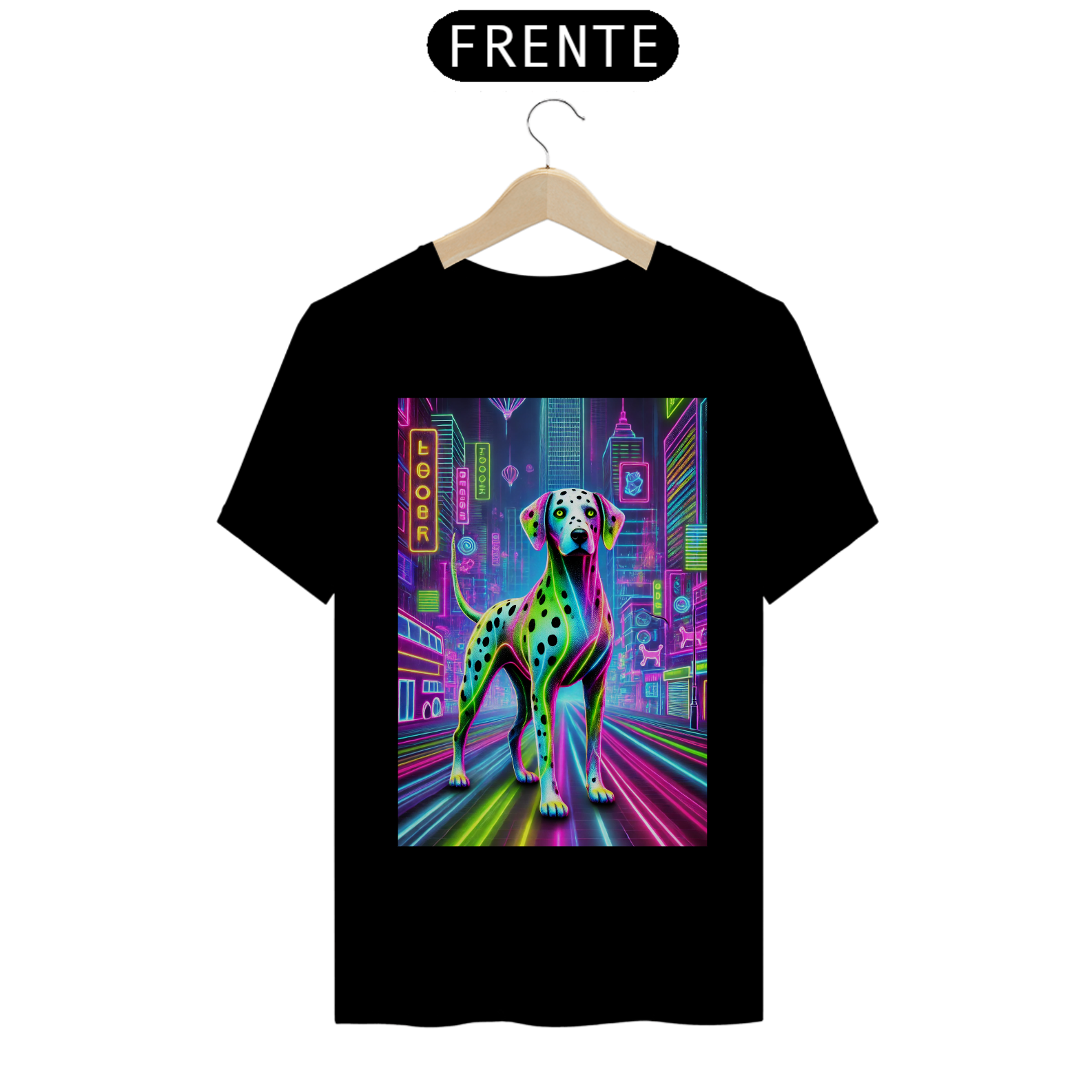 Camiseta Básica unissex em Algodão estampa Dálmata - #24049