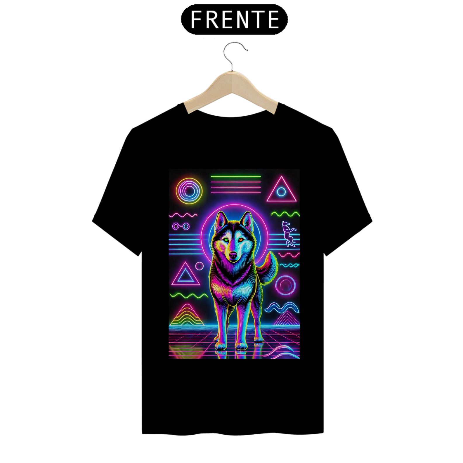 Camiseta Básica unissex em Algodão estampa Husky - #24048