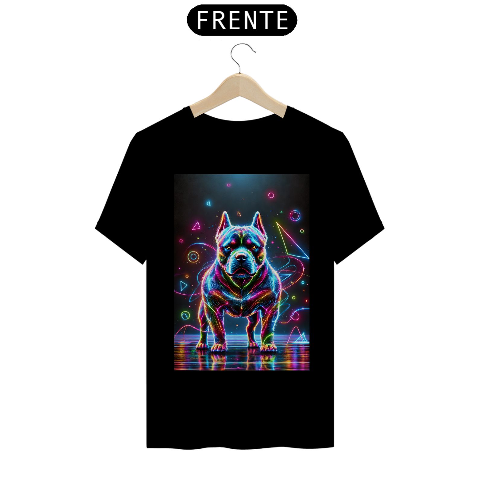 Camiseta Básica unissex em Algodão estampa Pit Bull - #24044