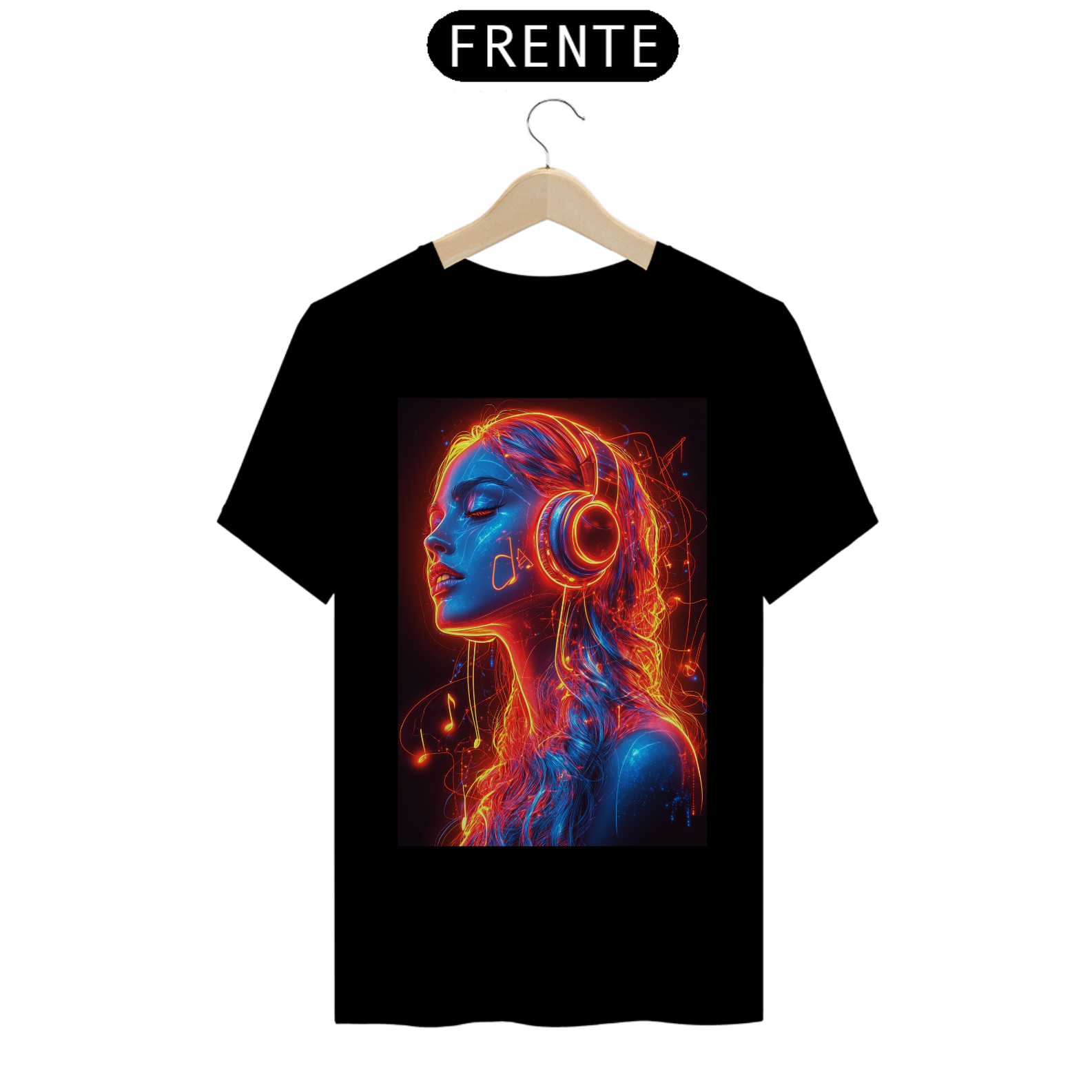 Camiseta Básica unissex em Algodão estampa Garota - #24025