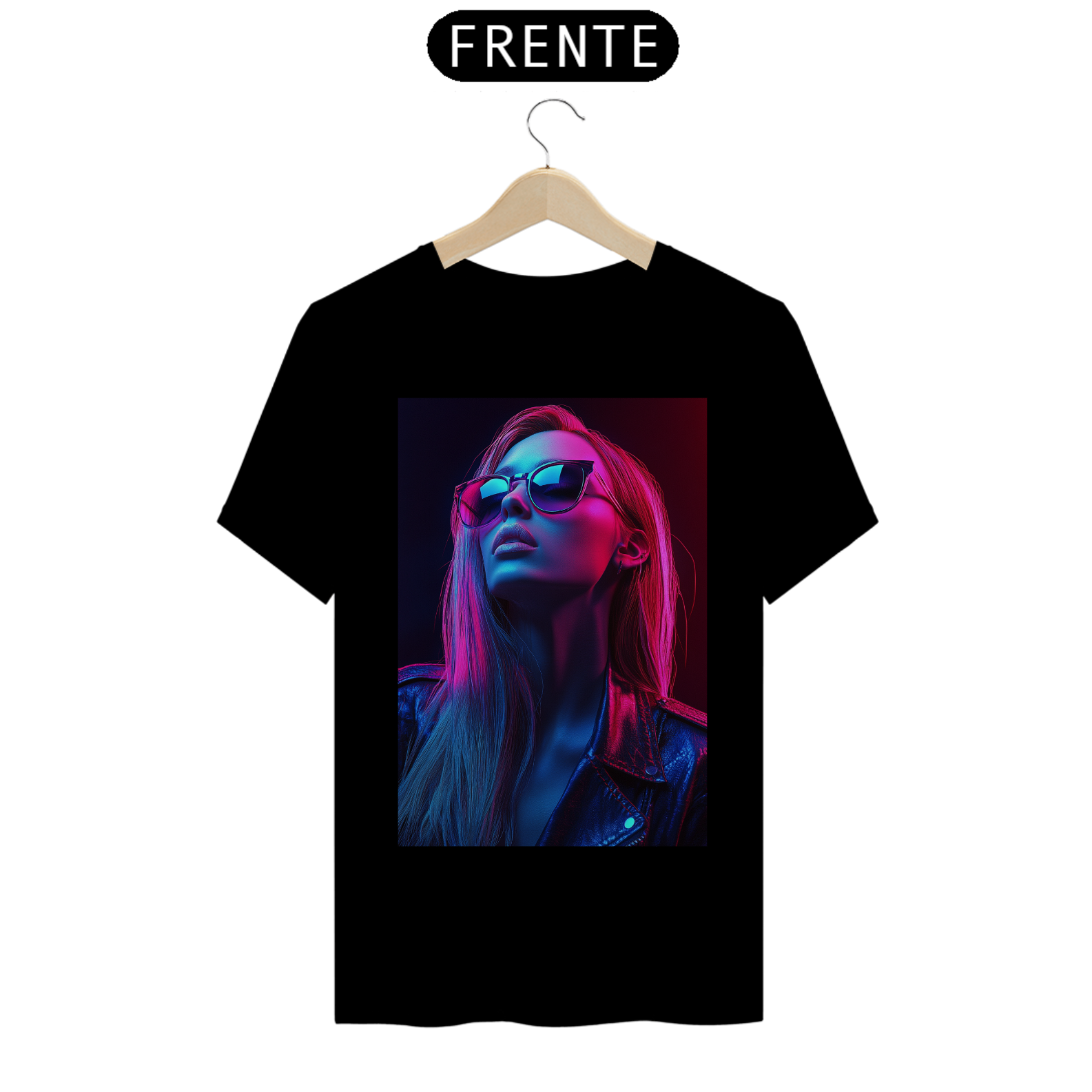 Camiseta Básica unissex em Algodão estampa Garota - #24019