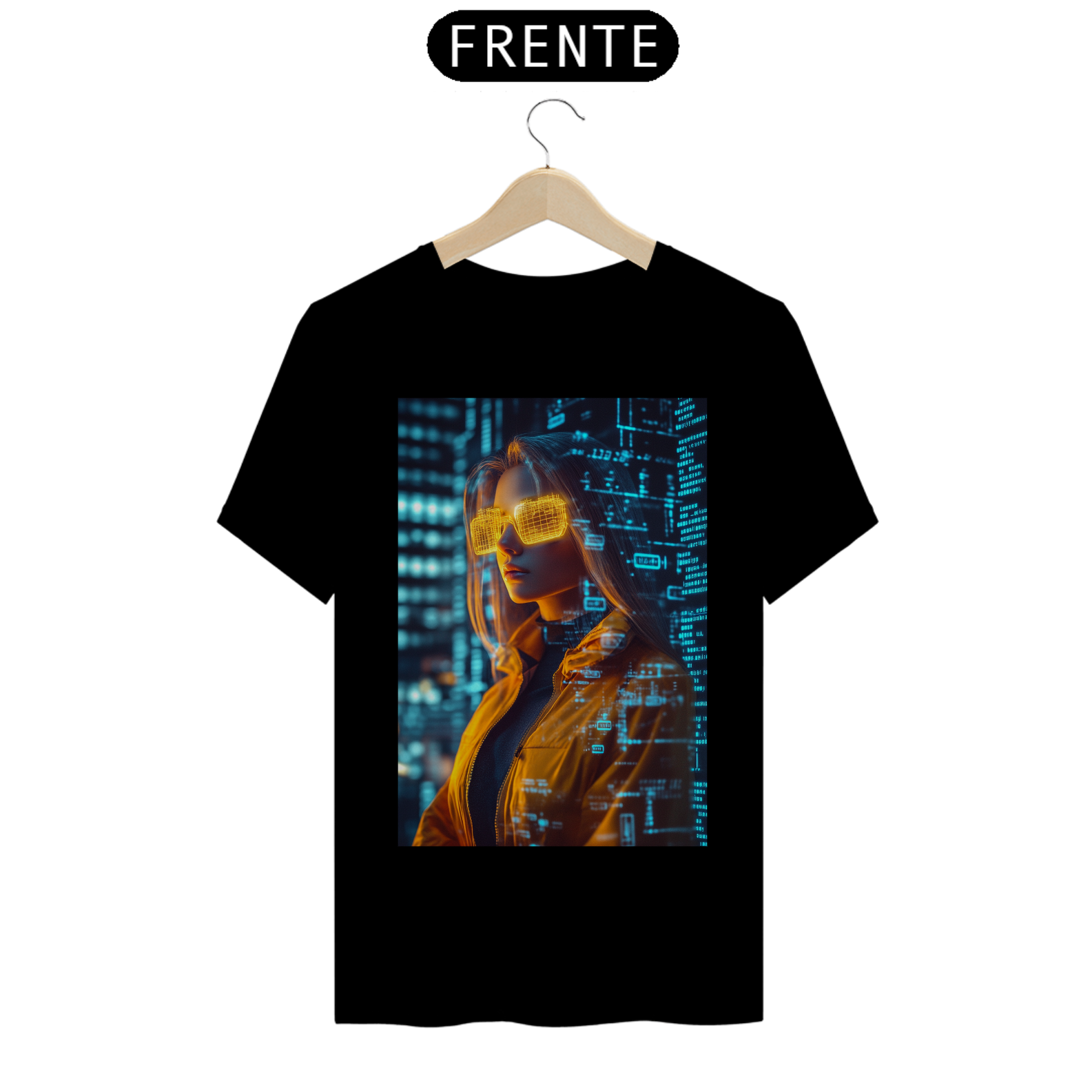 Camiseta Básica unissex em Algodão estampa Garota - #24018