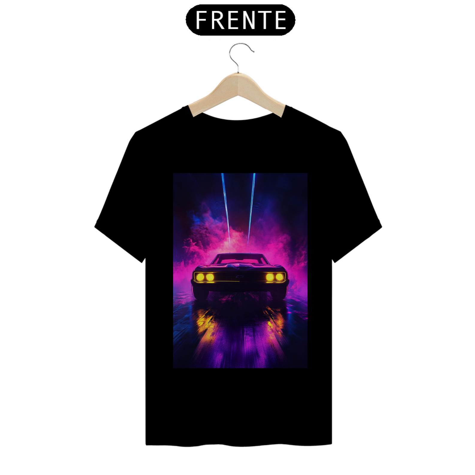 Camiseta Básica unissex em Algodão estampa Carro - #24008