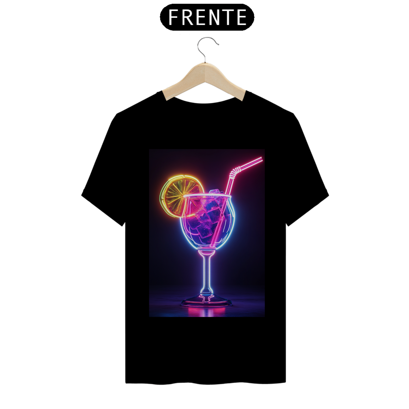 Camiseta Básica unissex em Algodão estampa Drink - #24007