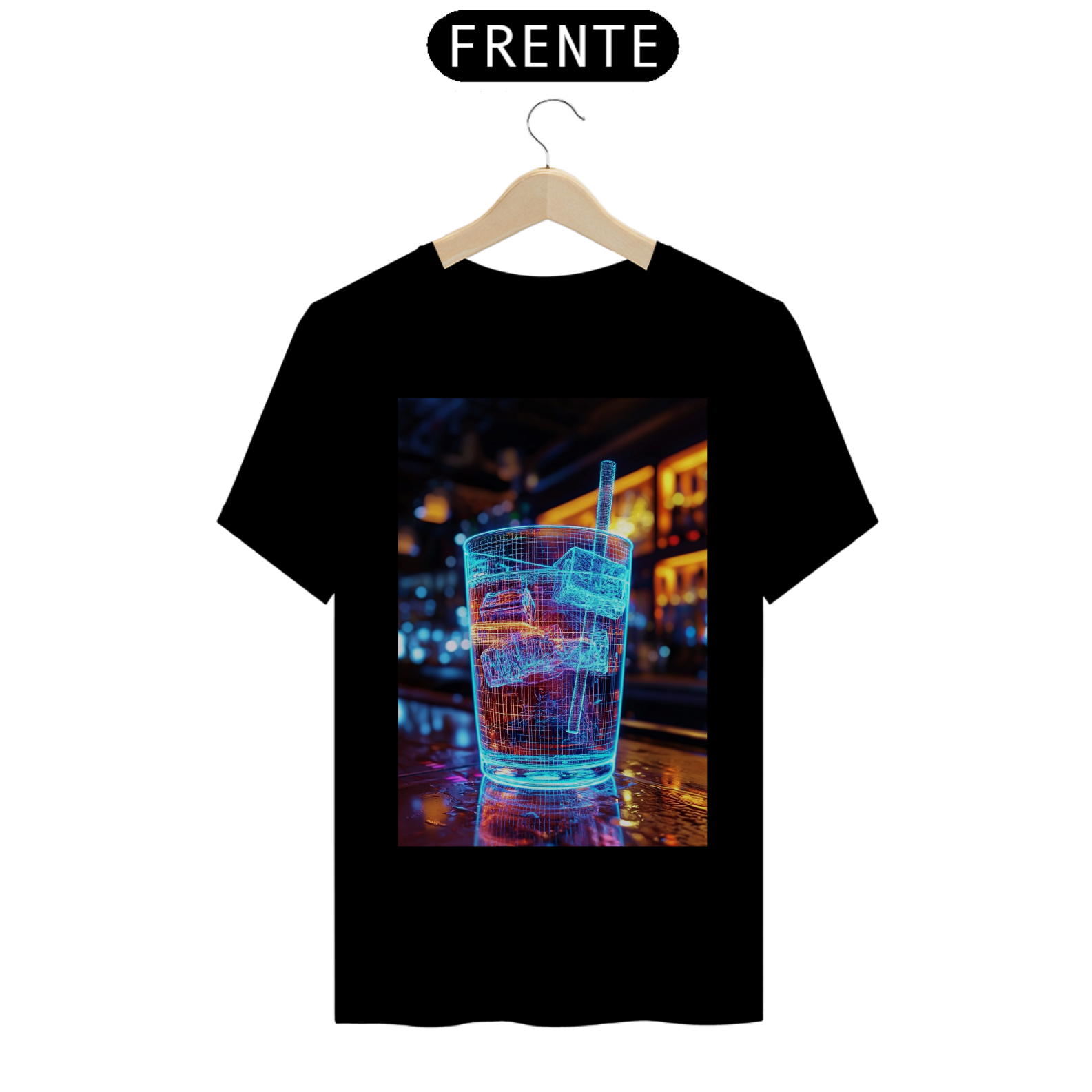 Camiseta Básica unissex em Algodão estampa Drink - #24006