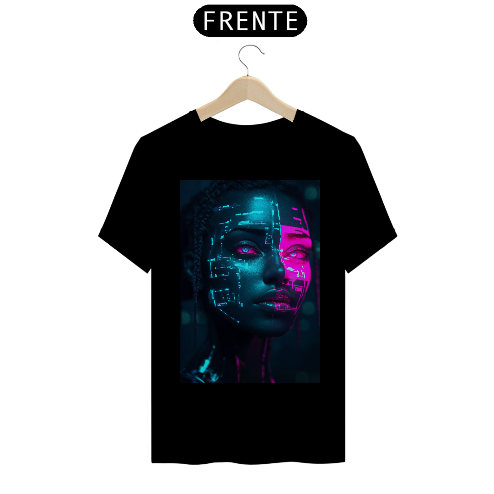 Camiseta Básica unissex em Algodão estampa Garota - #24003