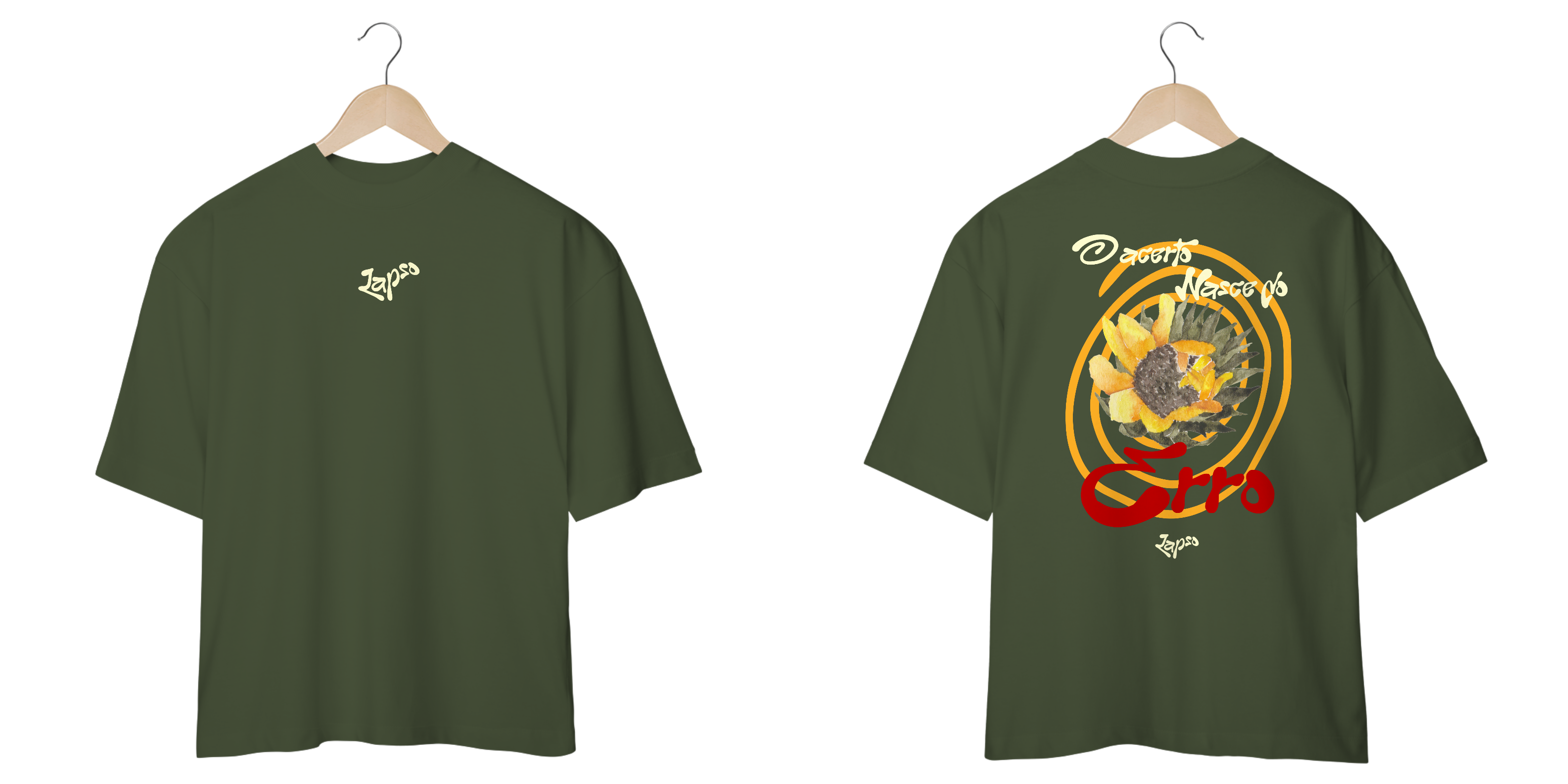O Acerto Nasce Do Erro - Oversized Verde Musgo