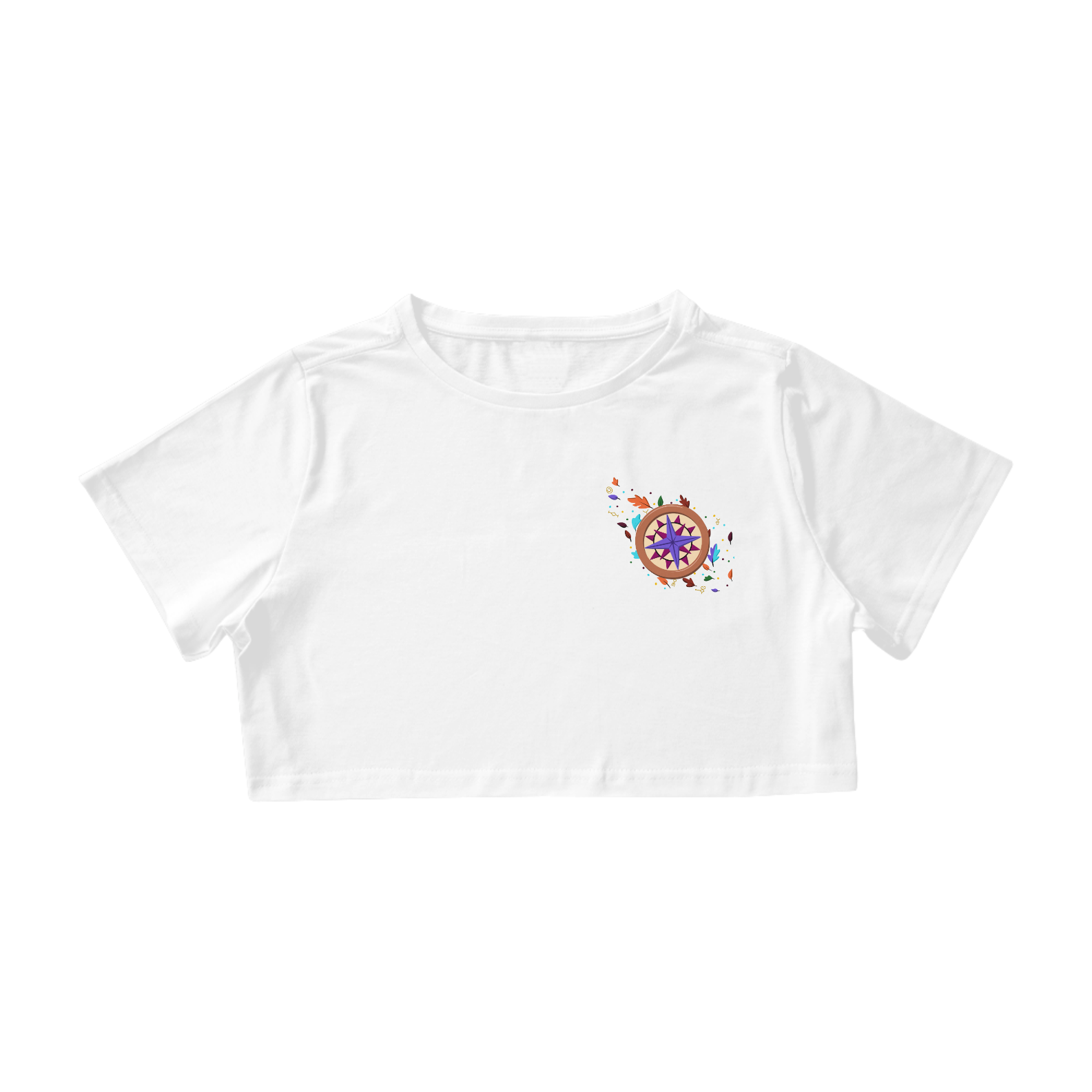 Camiseta Cropped Princesa Pocahontas - Estampa Exclusiva Geek | 100% Algodão | CVS